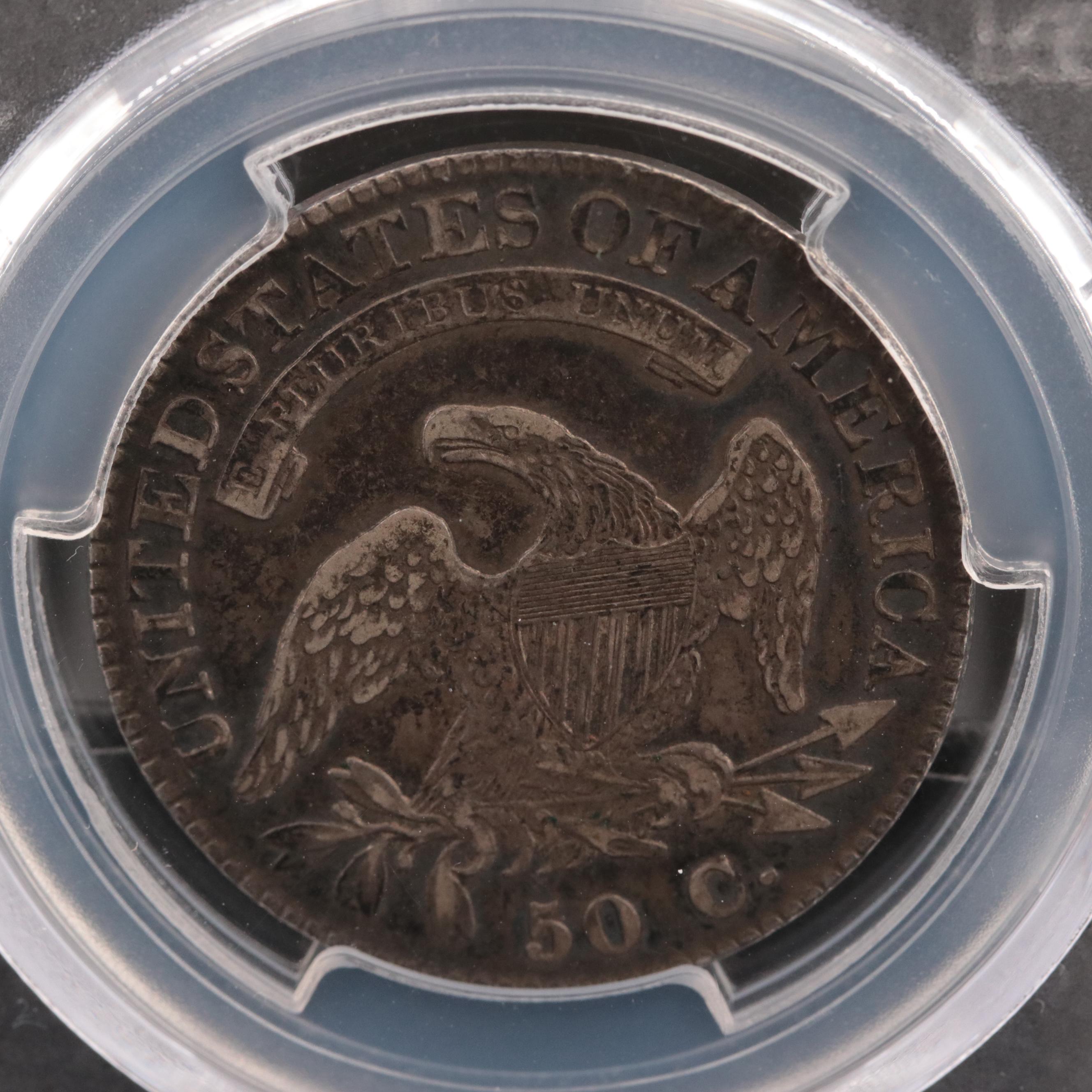 PCGS Graded XF40 1822 Capped Bust Silver Half Dollar