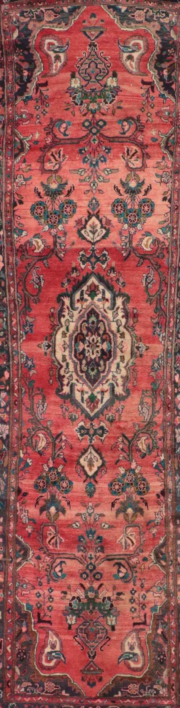 3'5 x 11'7 Hand-Knotted Persian Hamadan Long Rug