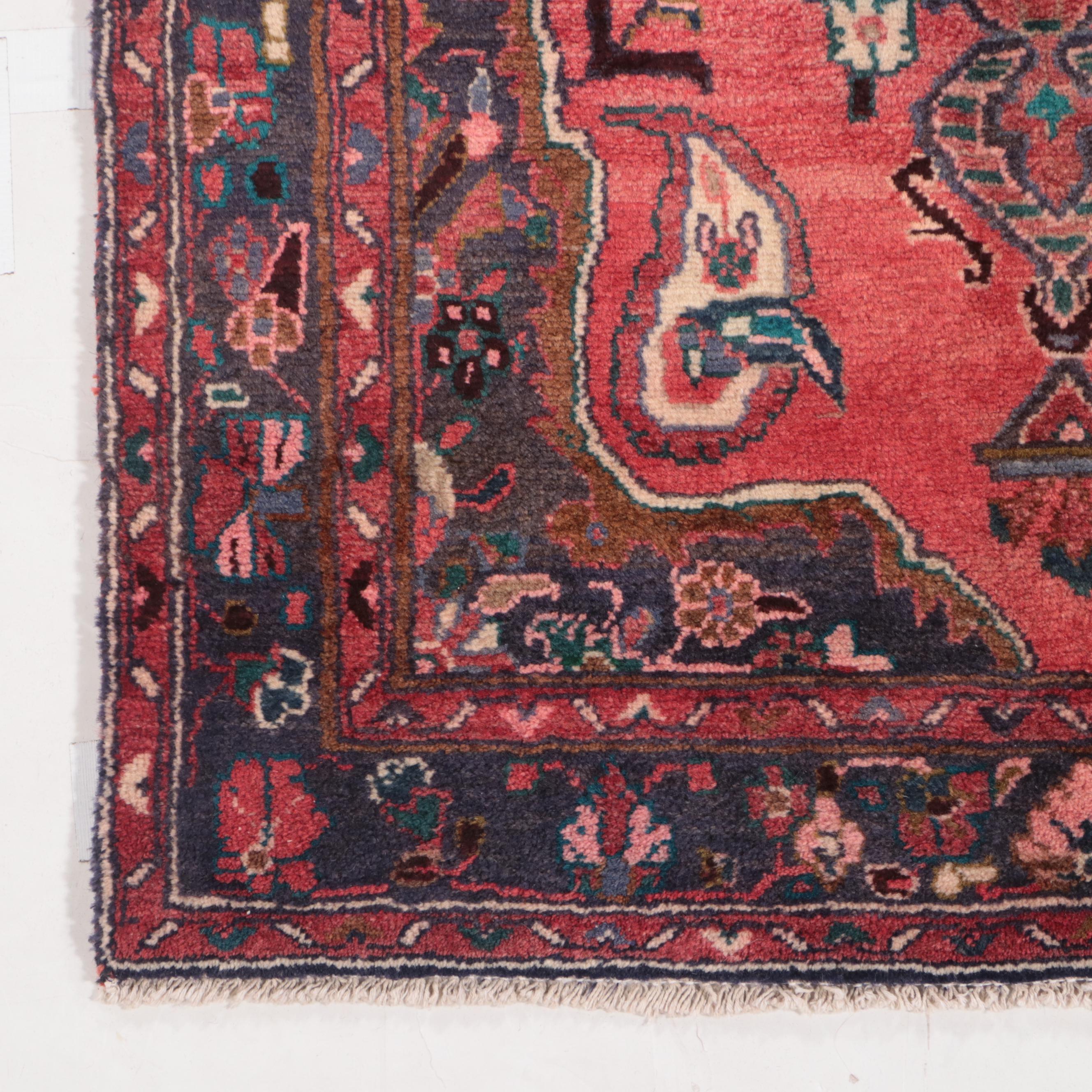 3'5 x 11'7 Hand-Knotted Persian Hamadan Long Rug