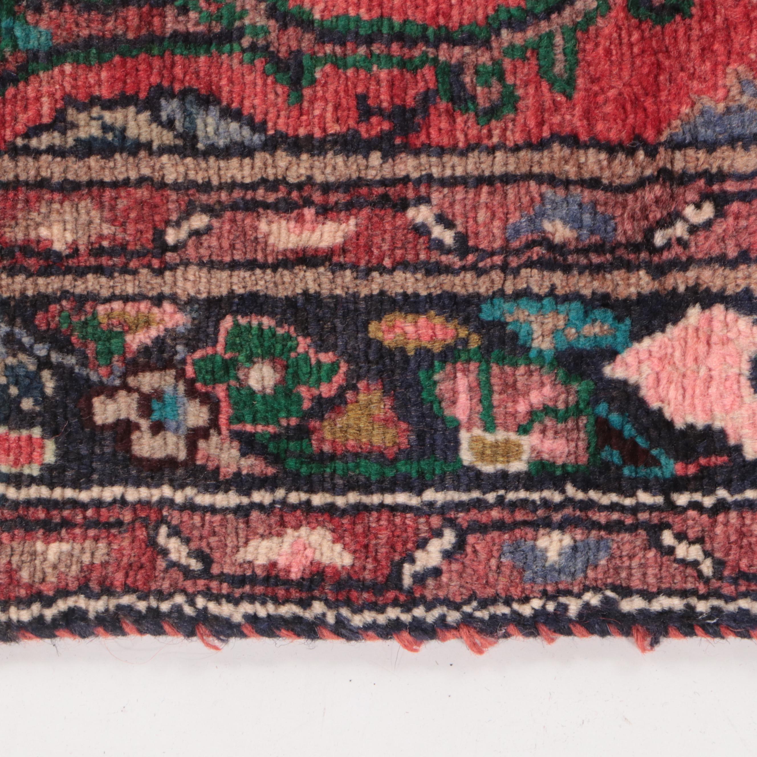 3'5 x 11'7 Hand-Knotted Persian Hamadan Long Rug