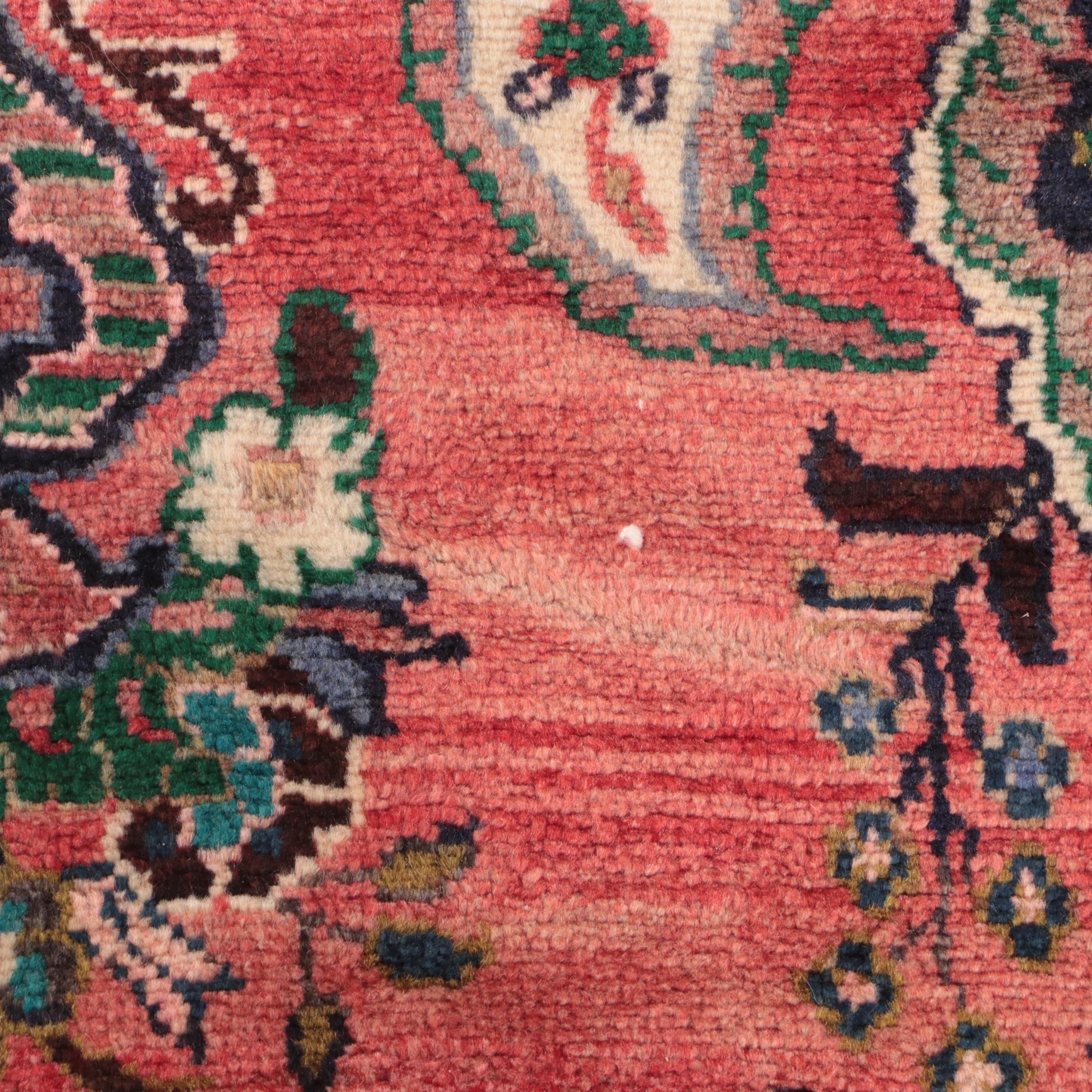 3'5 x 11'7 Hand-Knotted Persian Hamadan Long Rug