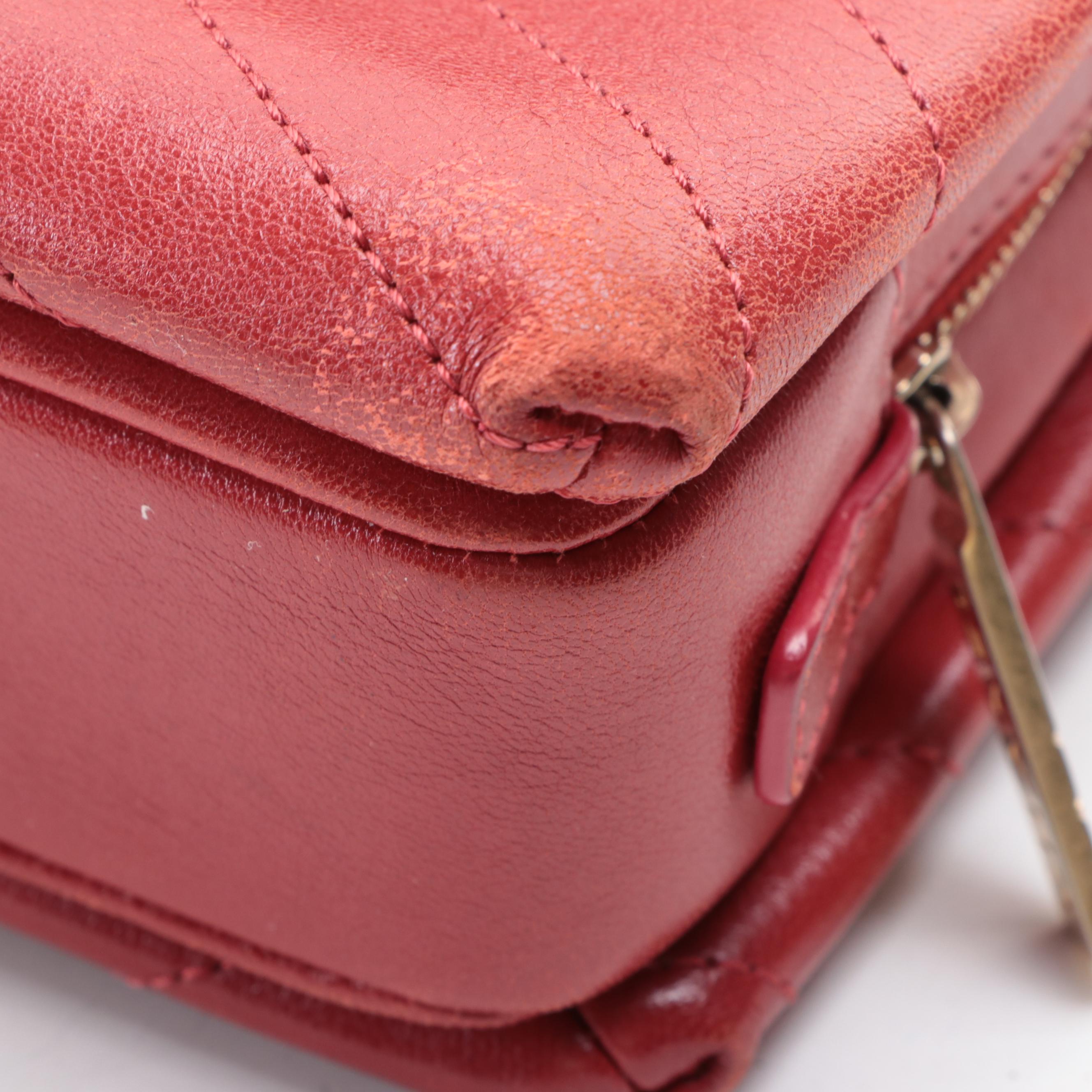 Chanel Coco Flap Bag in Chevron Stitched Calfskin Leather