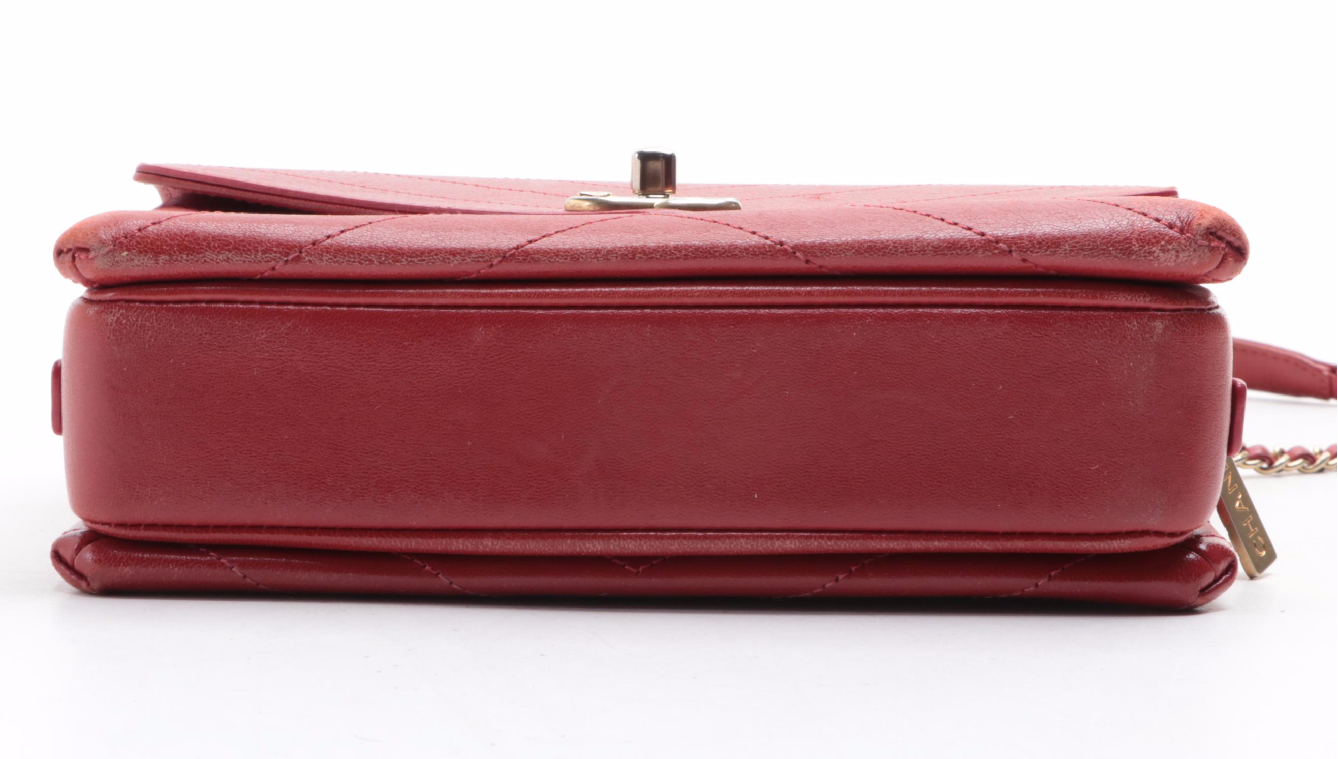 Chanel Coco Flap Bag in Chevron Stitched Calfskin Leather