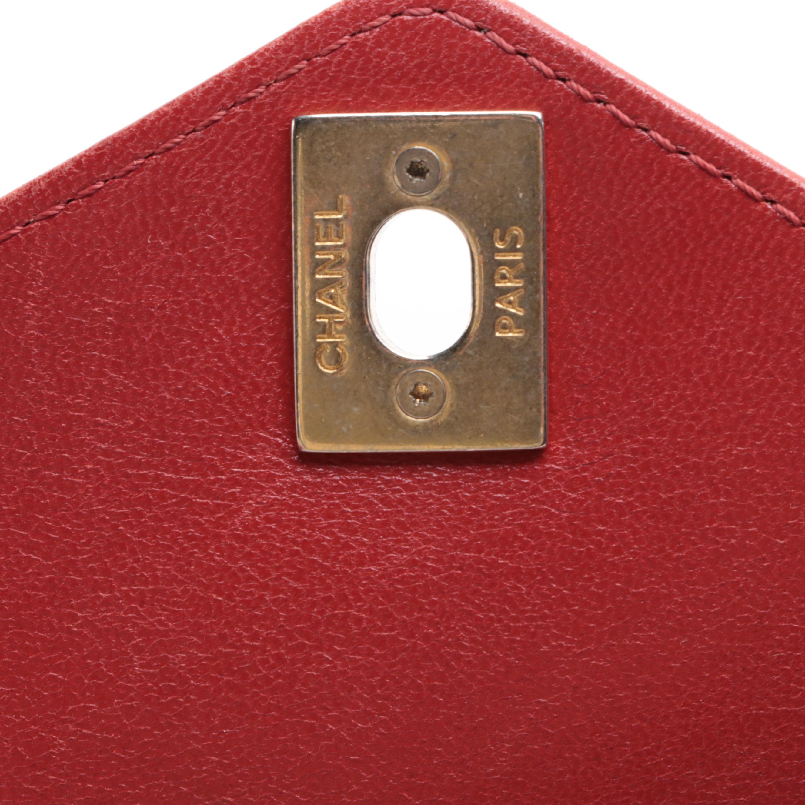 Chanel Coco Flap Bag in Chevron Stitched Calfskin Leather