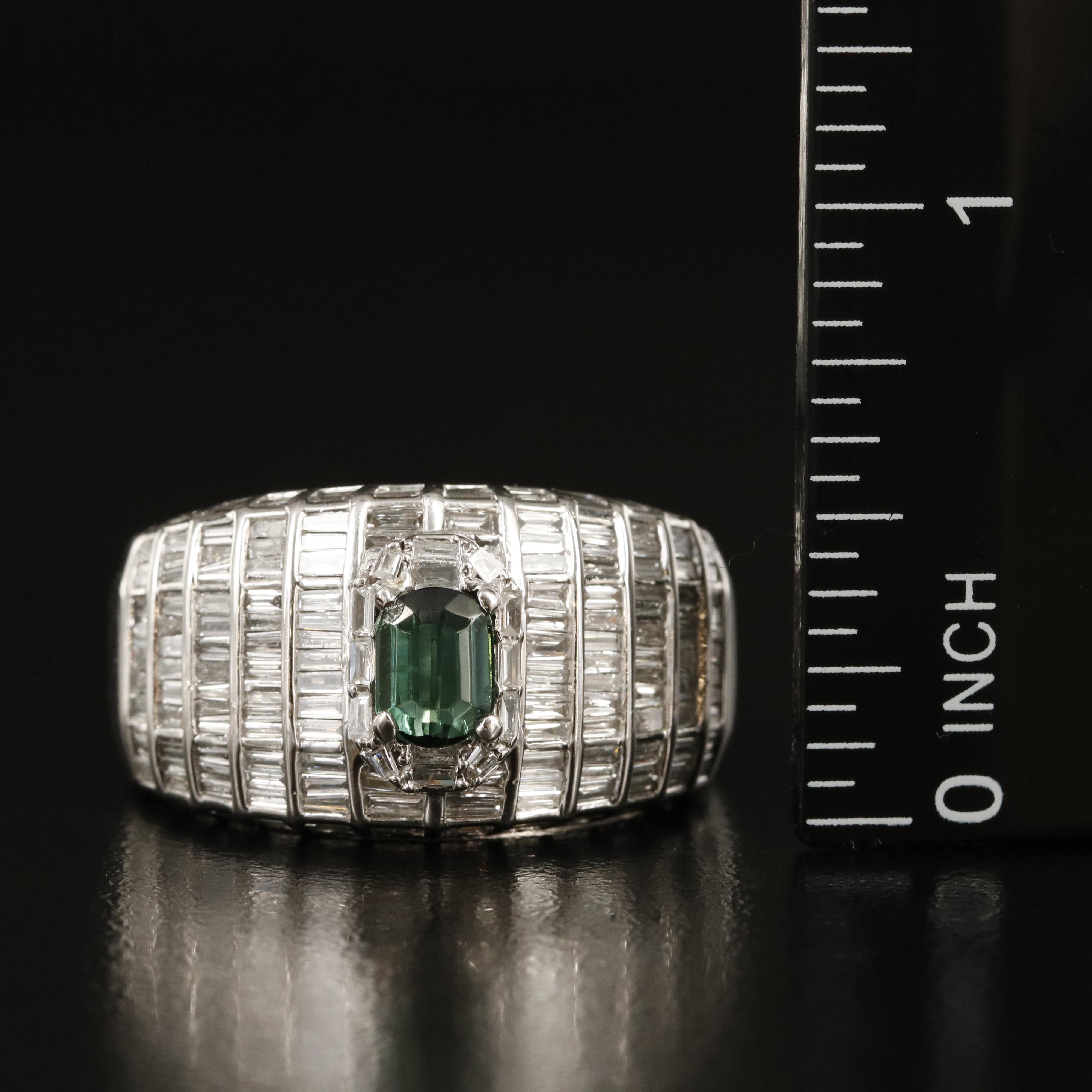 10K Tourmaline and 2.88 CTW Diamond Ring