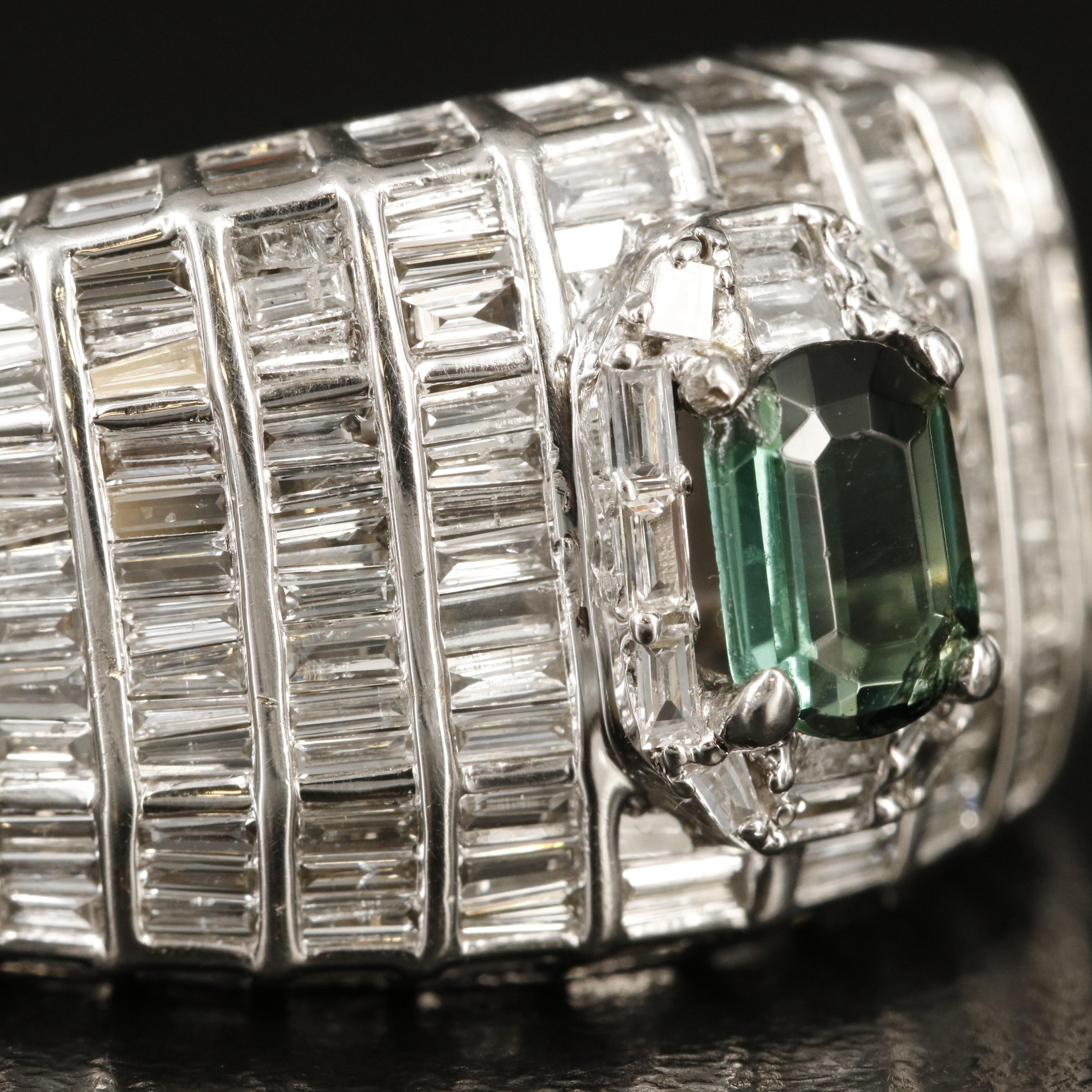 10K Tourmaline and 2.88 CTW Diamond Ring