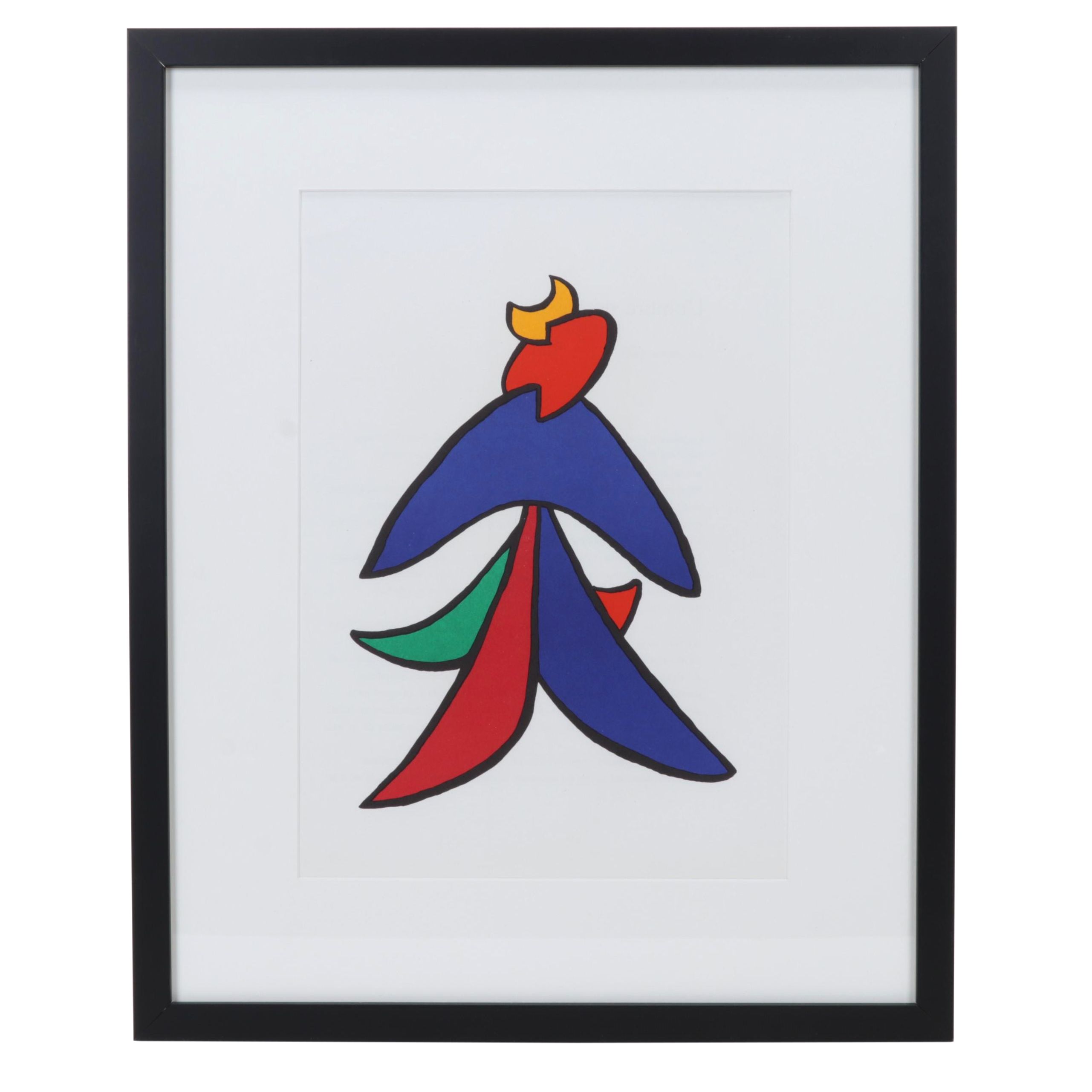 Alexander Calder Color Lithograph for "Derrière le Miroir," 1963