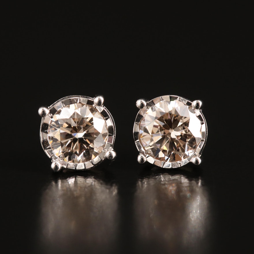 14K 0.78 CTW Lab Grown Diamond Stud Earrings