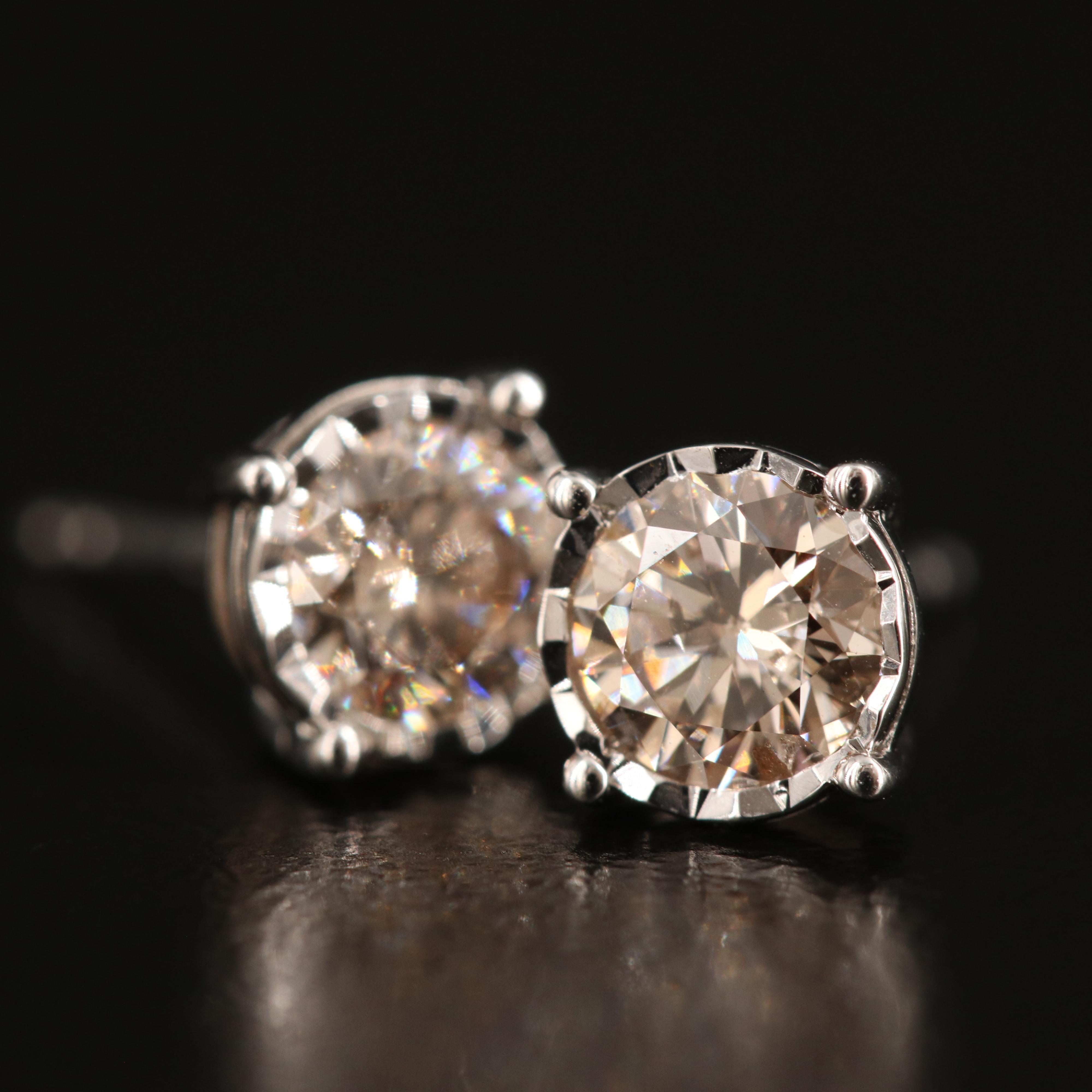 14K 0.78 CTW Lab Grown Diamond Stud Earrings