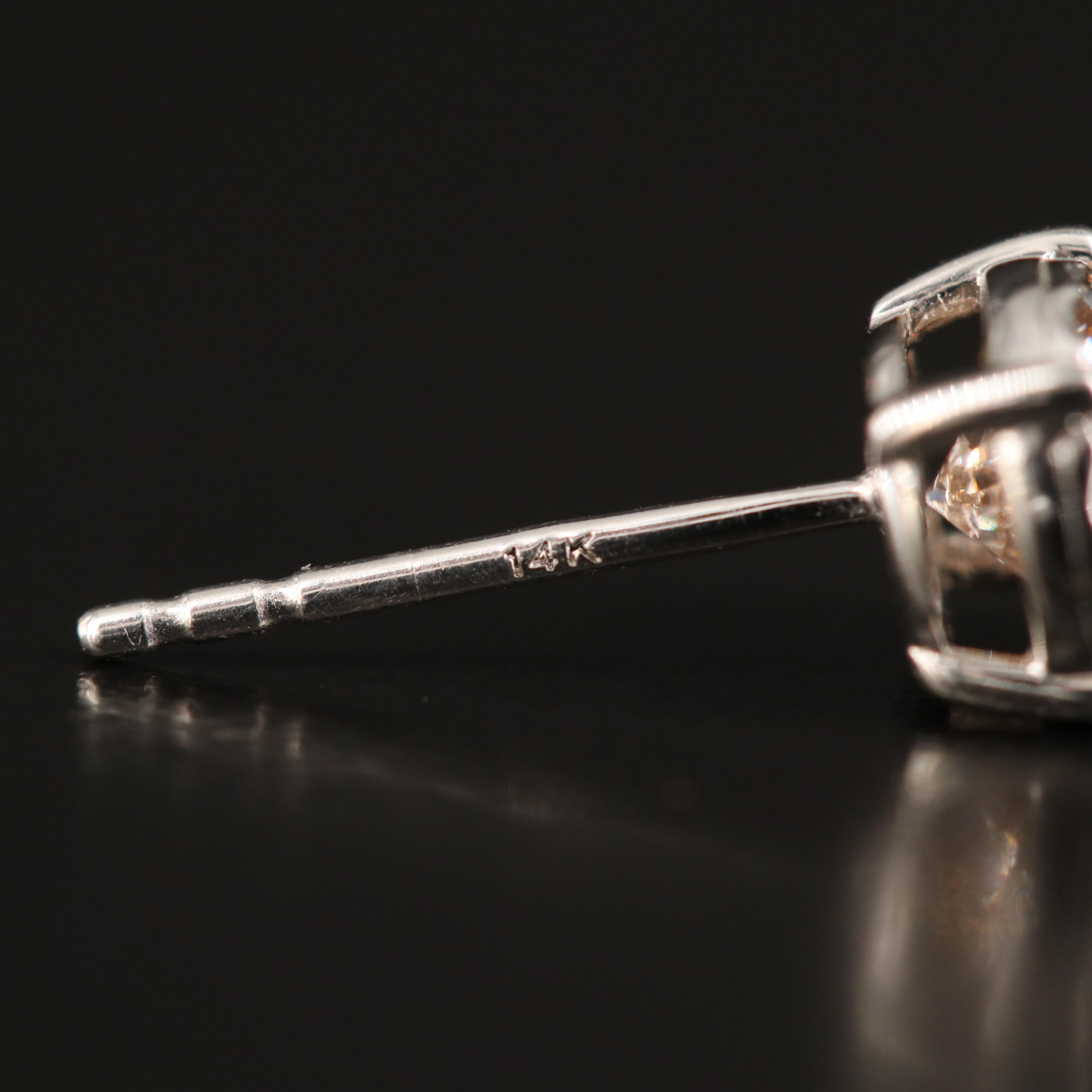 14K 0.78 CTW Lab Grown Diamond Stud Earrings