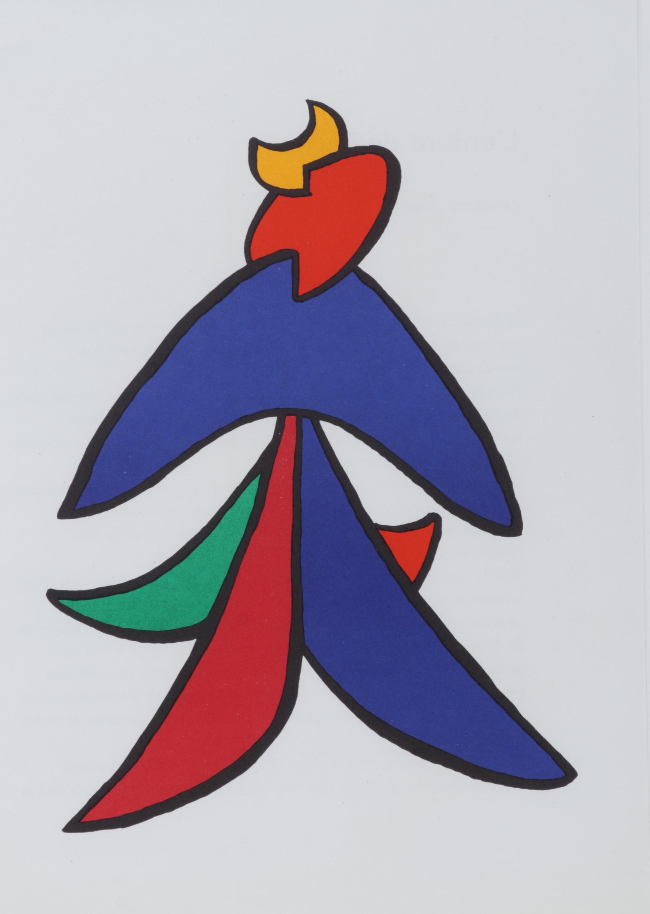 Alexander Calder Color Lithograph for "Derrière le Miroir," 1963