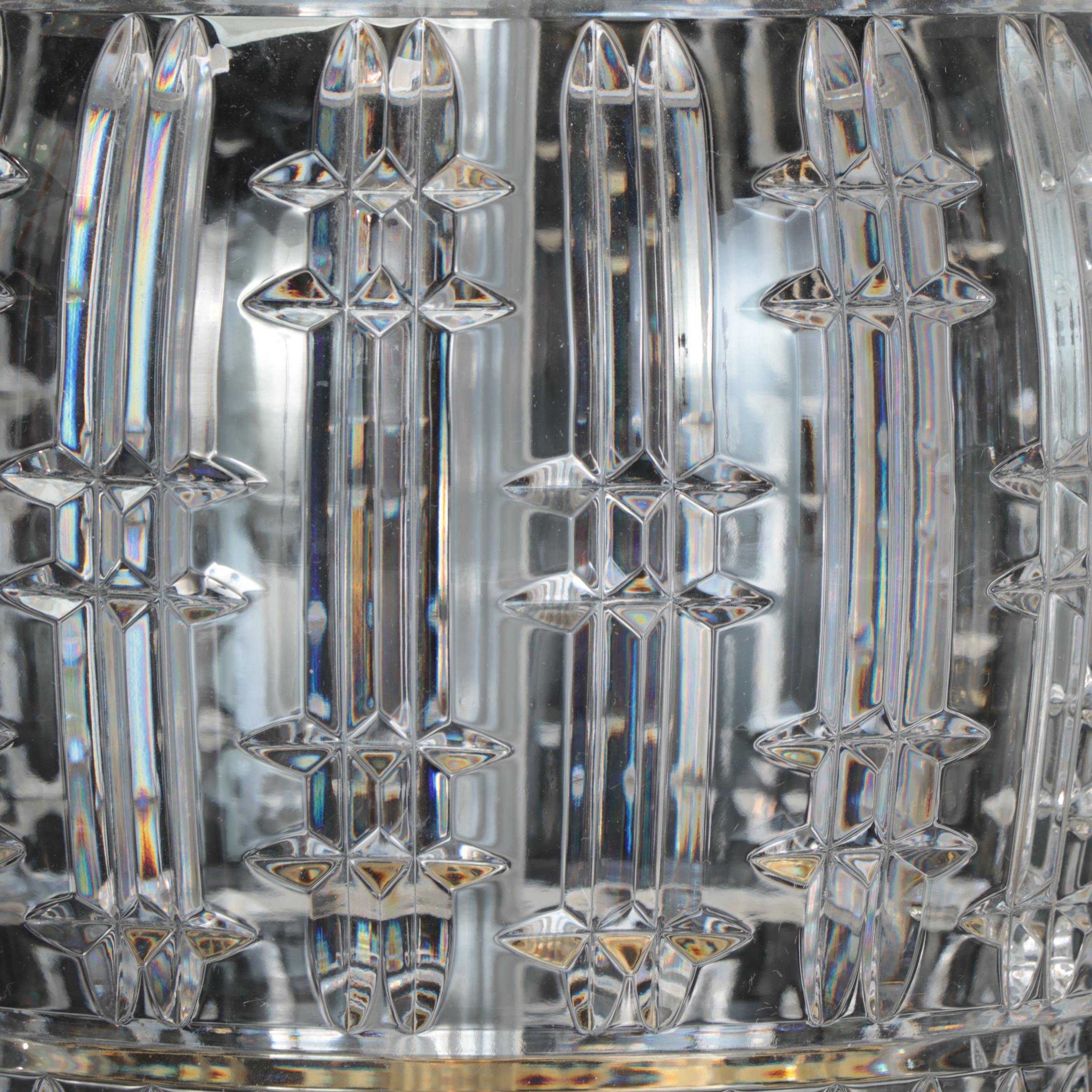 Waterford Crystal and Brass Table Lamps, 21st Century