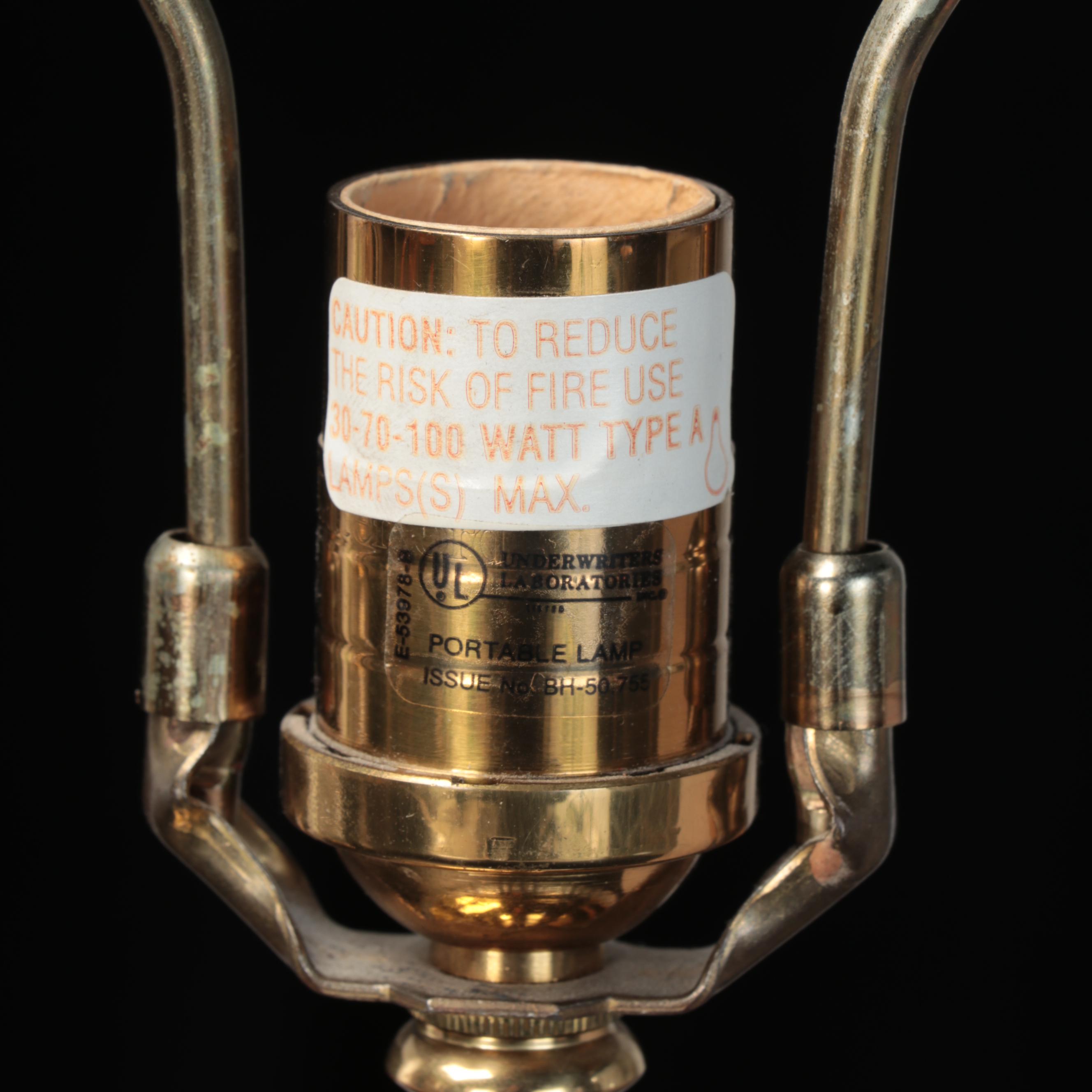 Waterford Crystal and Brass Table Lamps, 21st Century