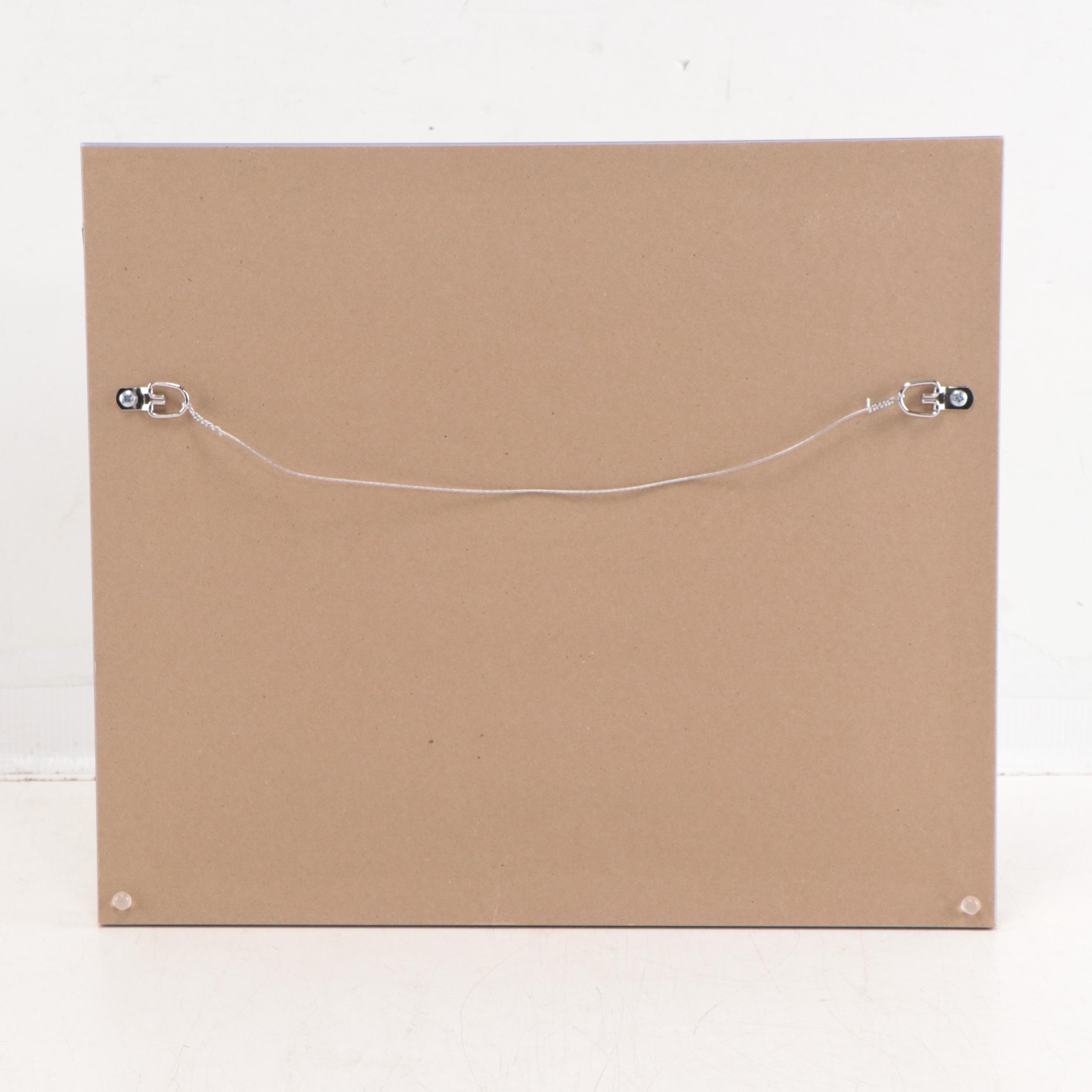 Sulmaz H. Radvand Landscape Oil Painting of Distant Mountains, 21st Century