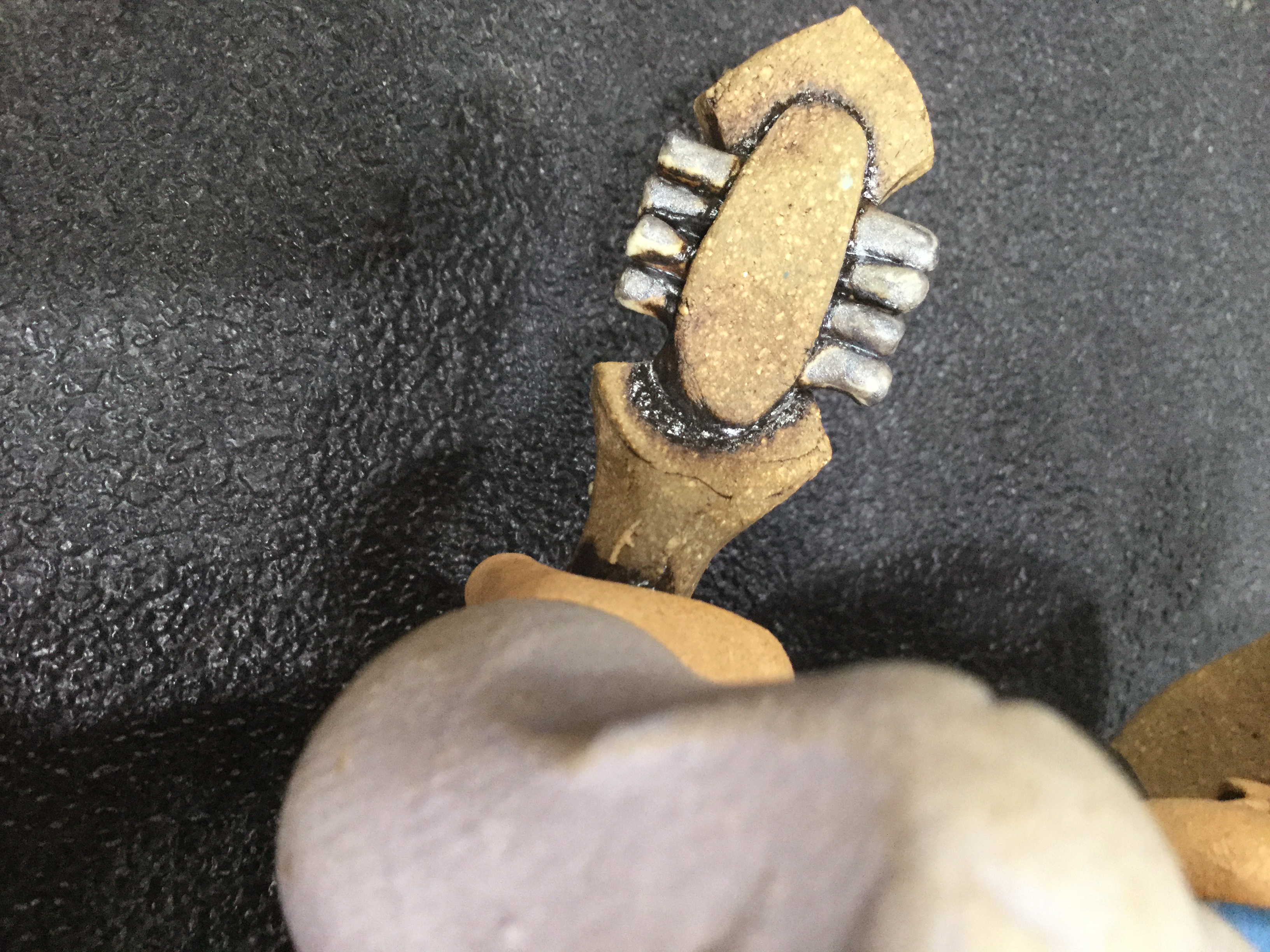 Rex Benson Signed Stoneware Cowboy Figurines