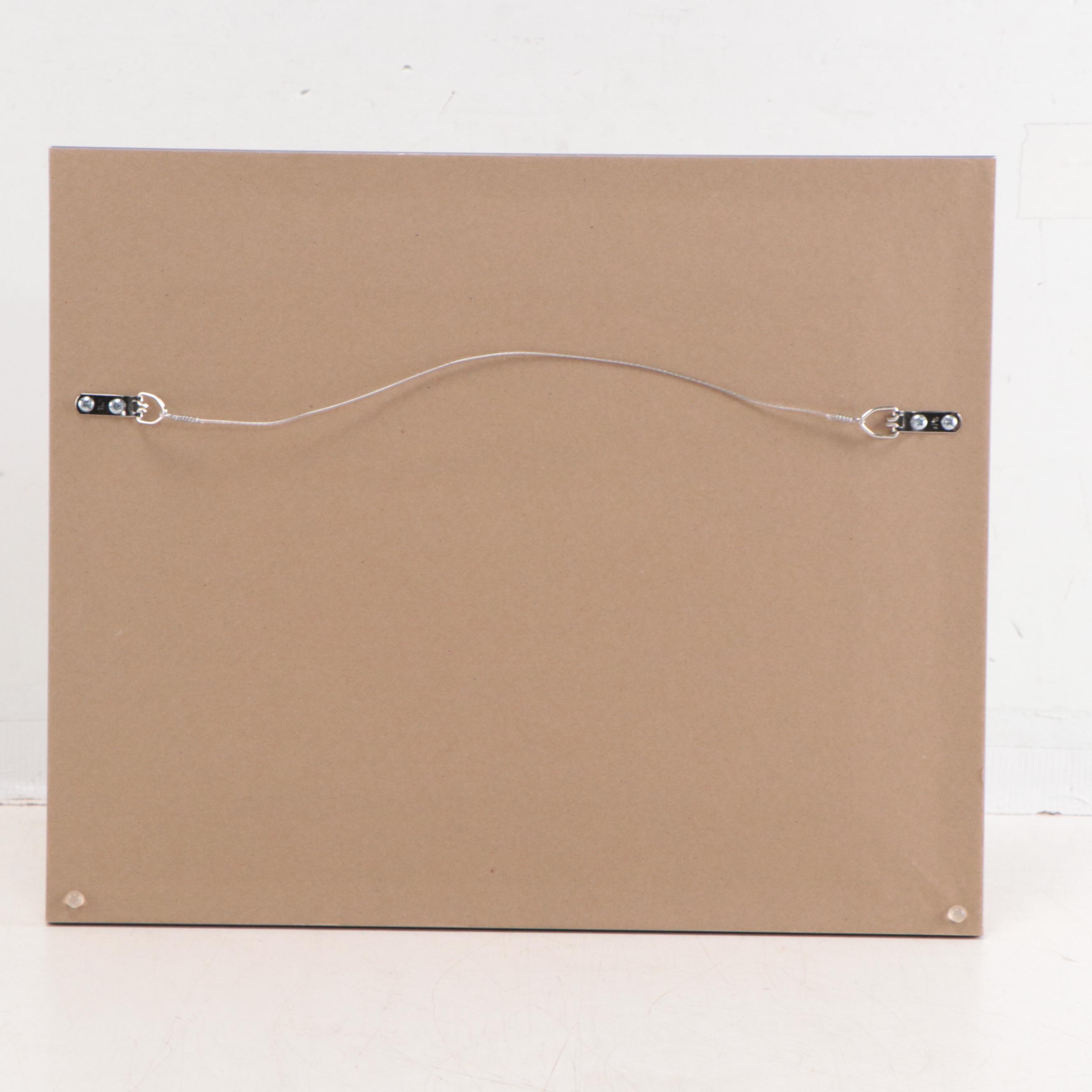 Sulmaz H. Radvand Oil Painting of Lone Tree in a Field of Flowers, 21st Century