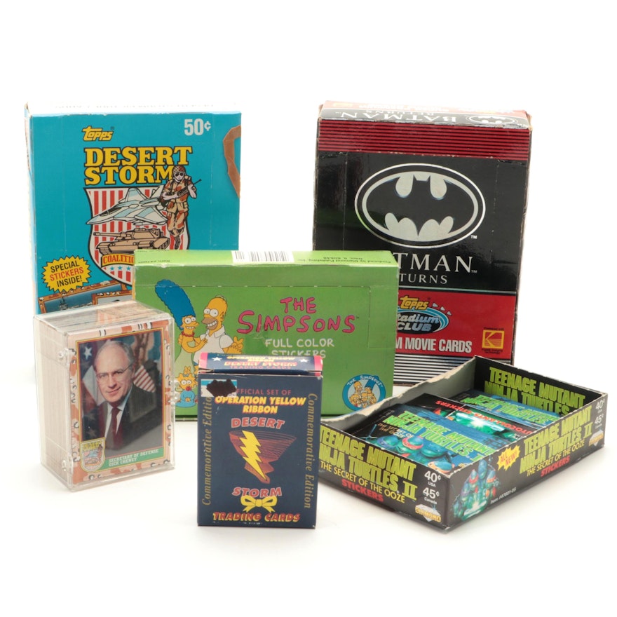 Topps and Other TV, Movie and Military Trading Cards with Batman and More
