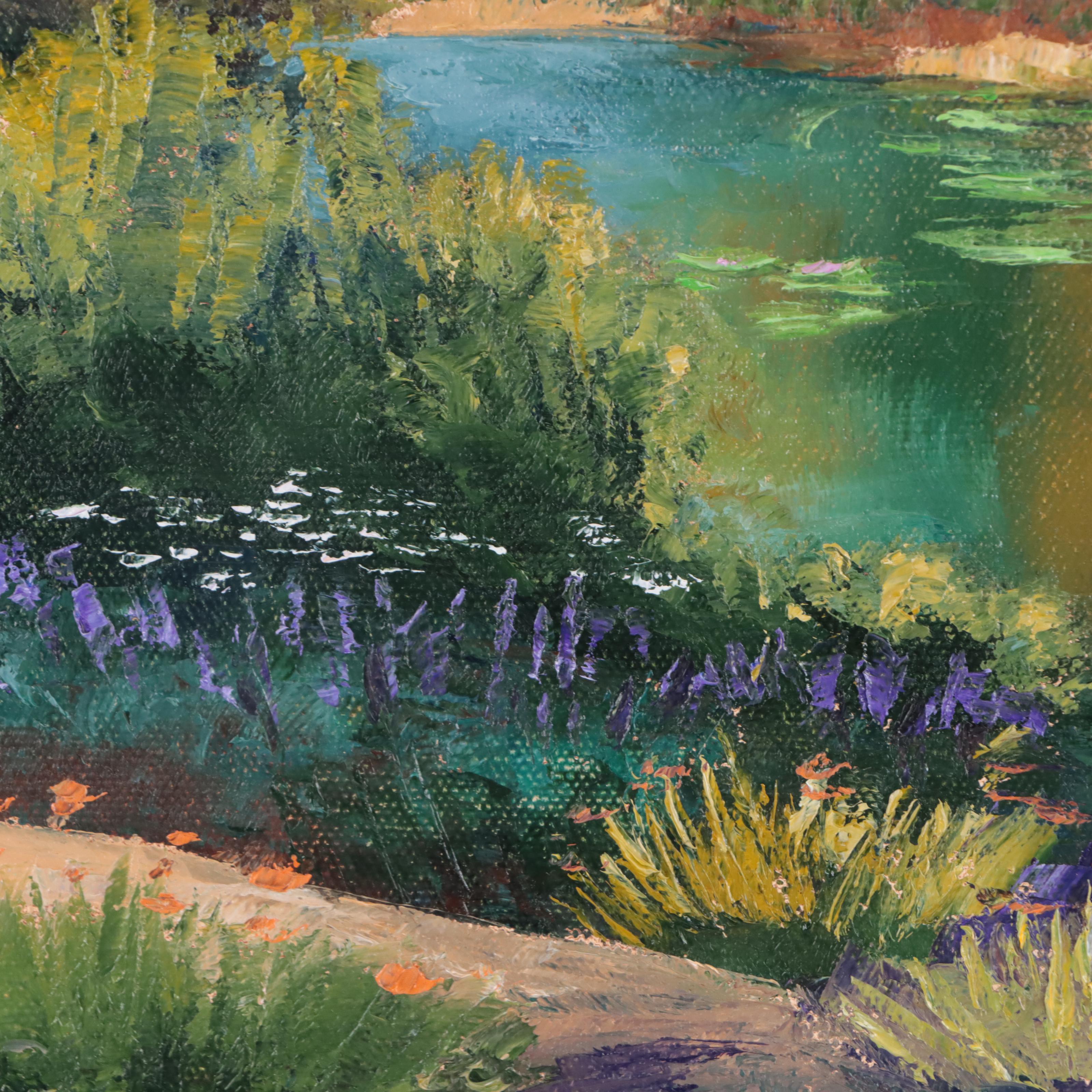 James Baldoumas Oil Painting "Pond View," 2023