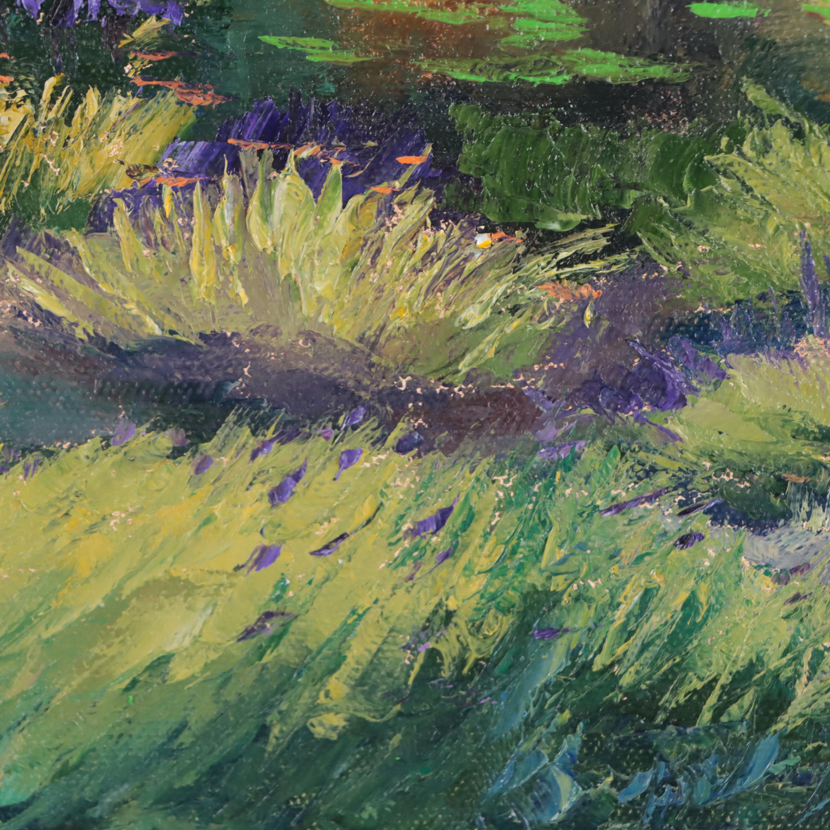 James Baldoumas Oil Painting "Pond View," 2023