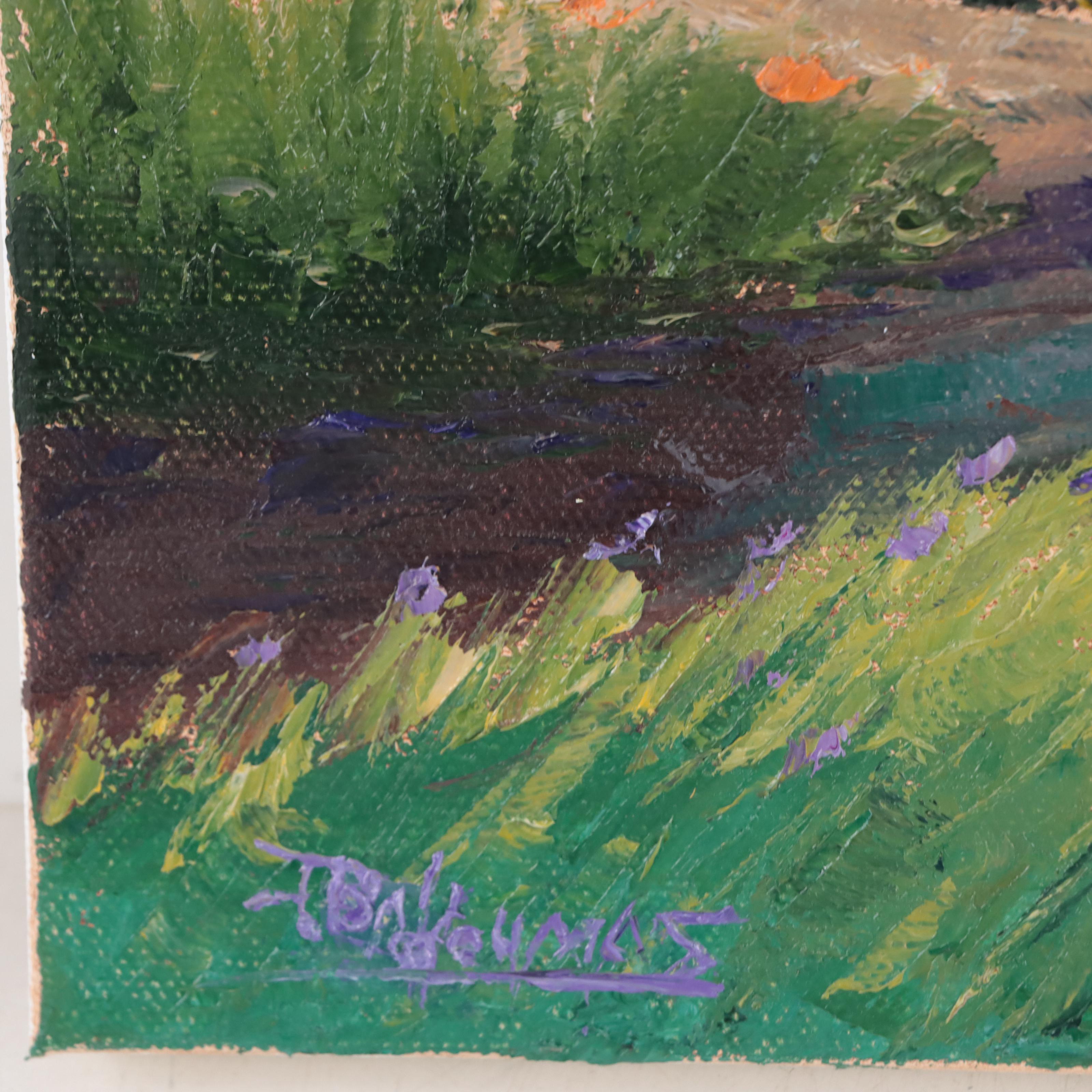 James Baldoumas Oil Painting "Pond View," 2023