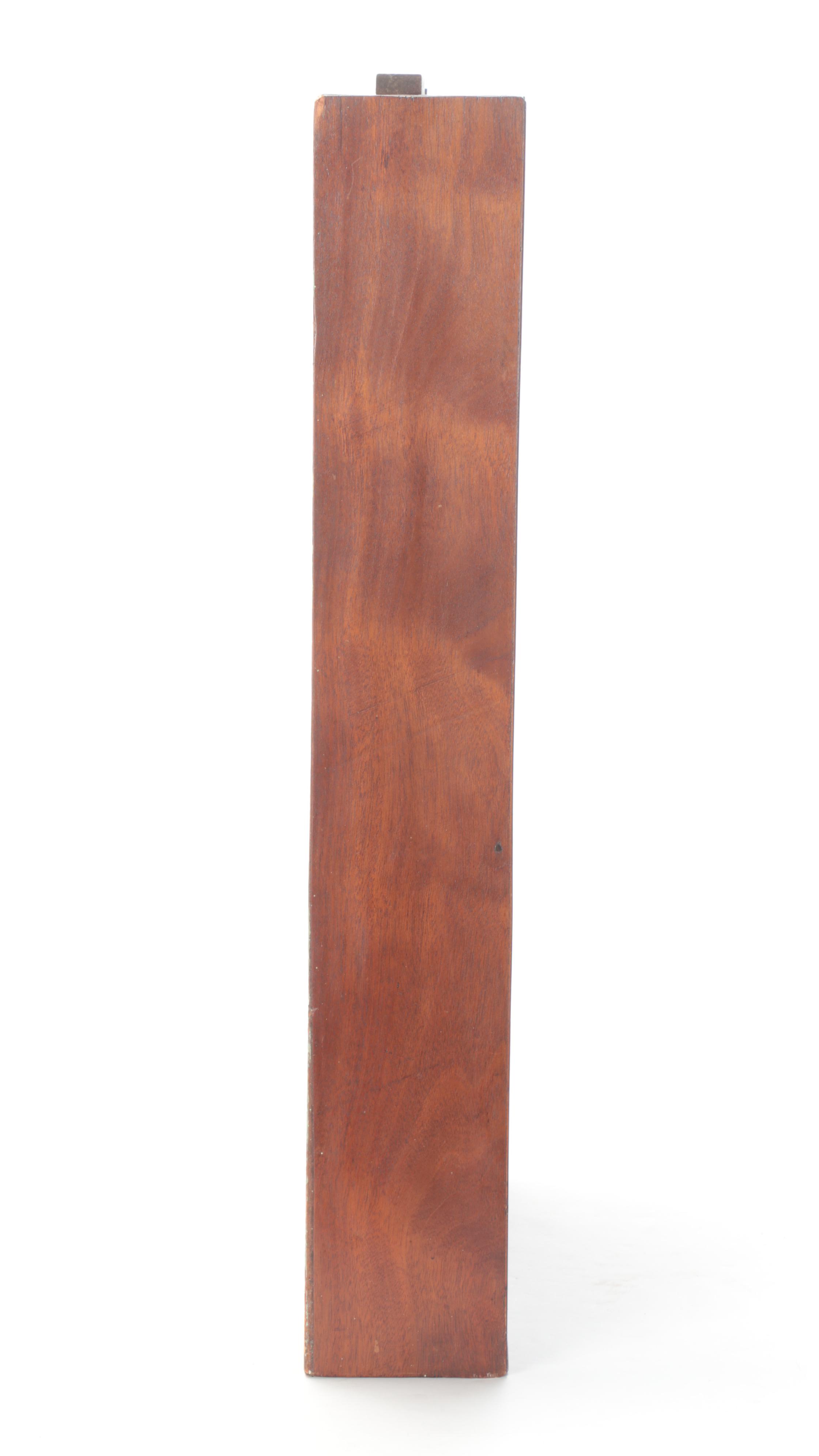 W. S. Conant Mahogany Mirror Front Ogee Shelf Clock, Mid-19th Century