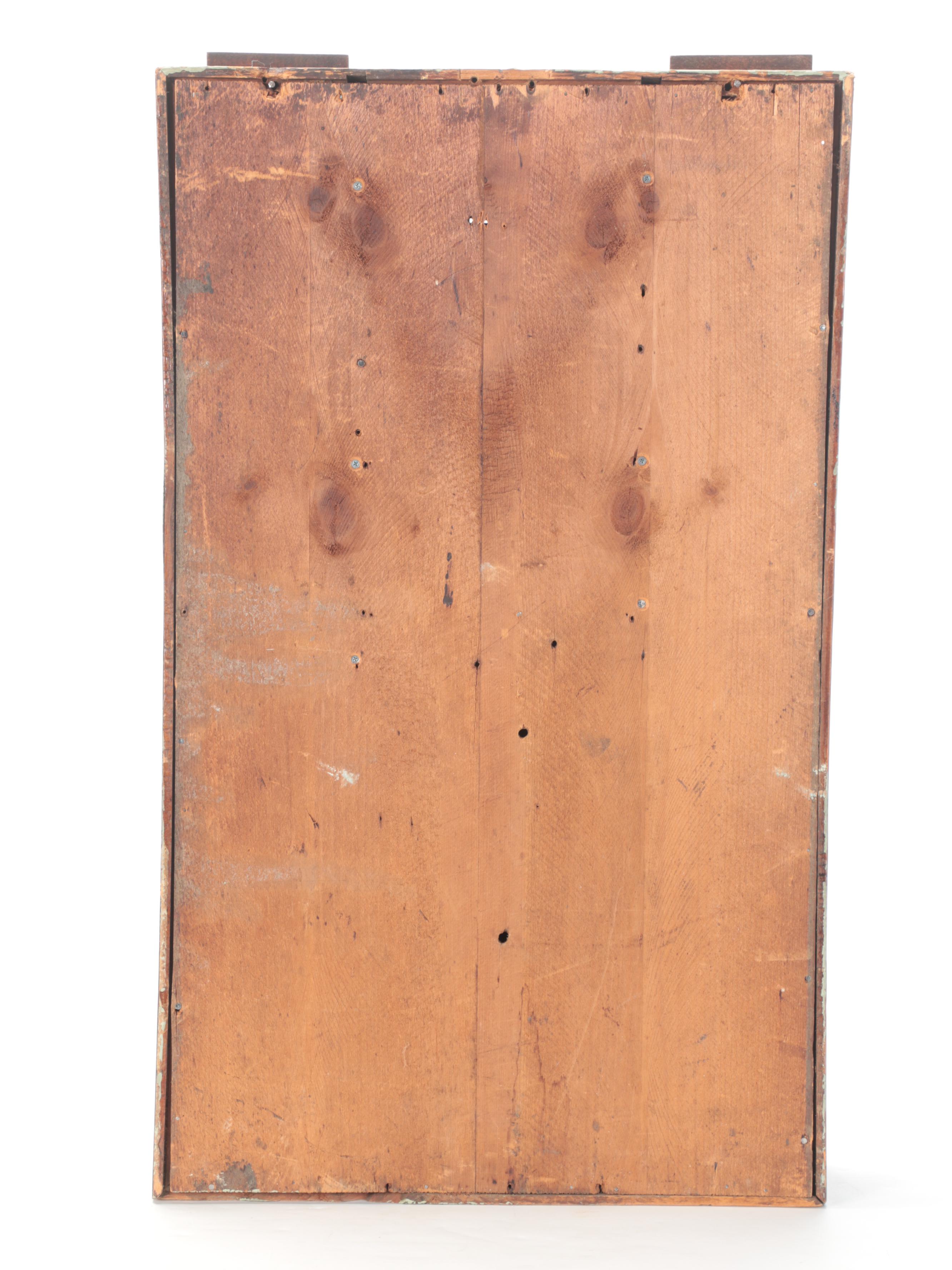 W. S. Conant Mahogany Mirror Front Ogee Shelf Clock, Mid-19th Century