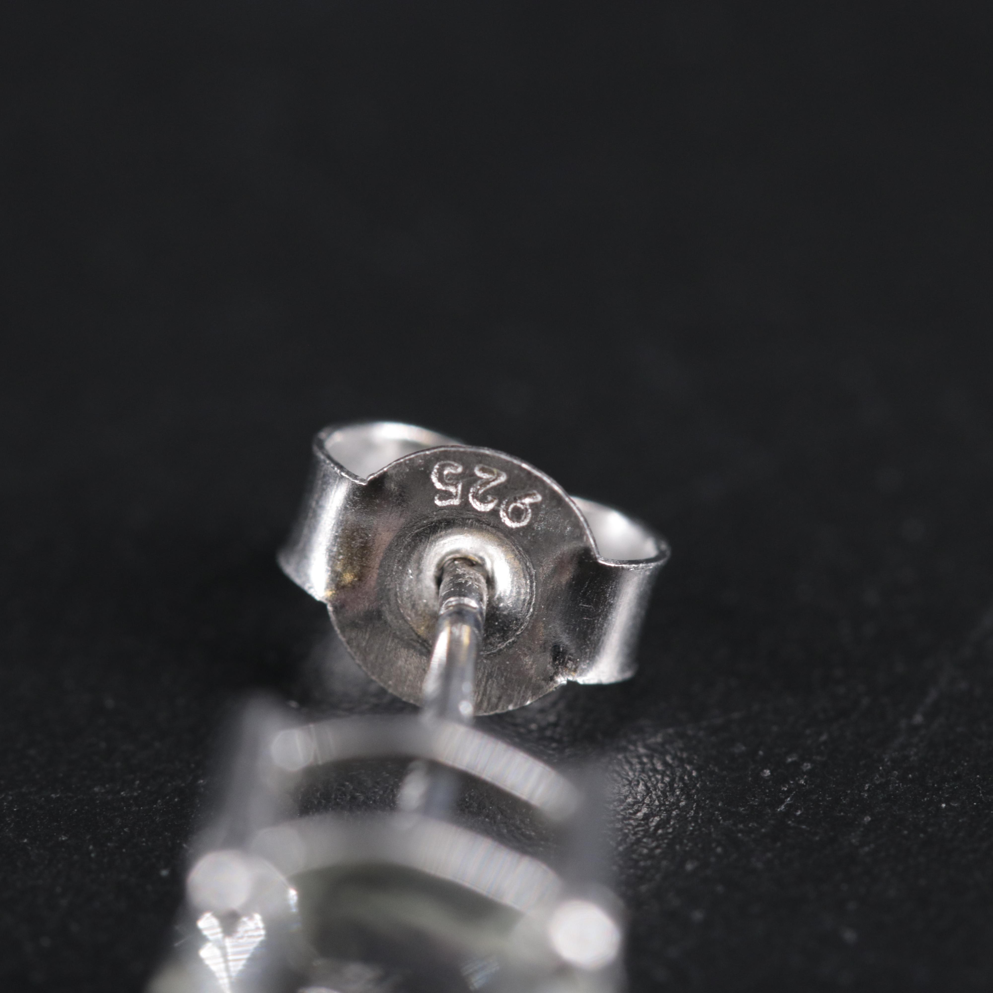 Sterling Silver Stud Earring Duo Including Tanzanite