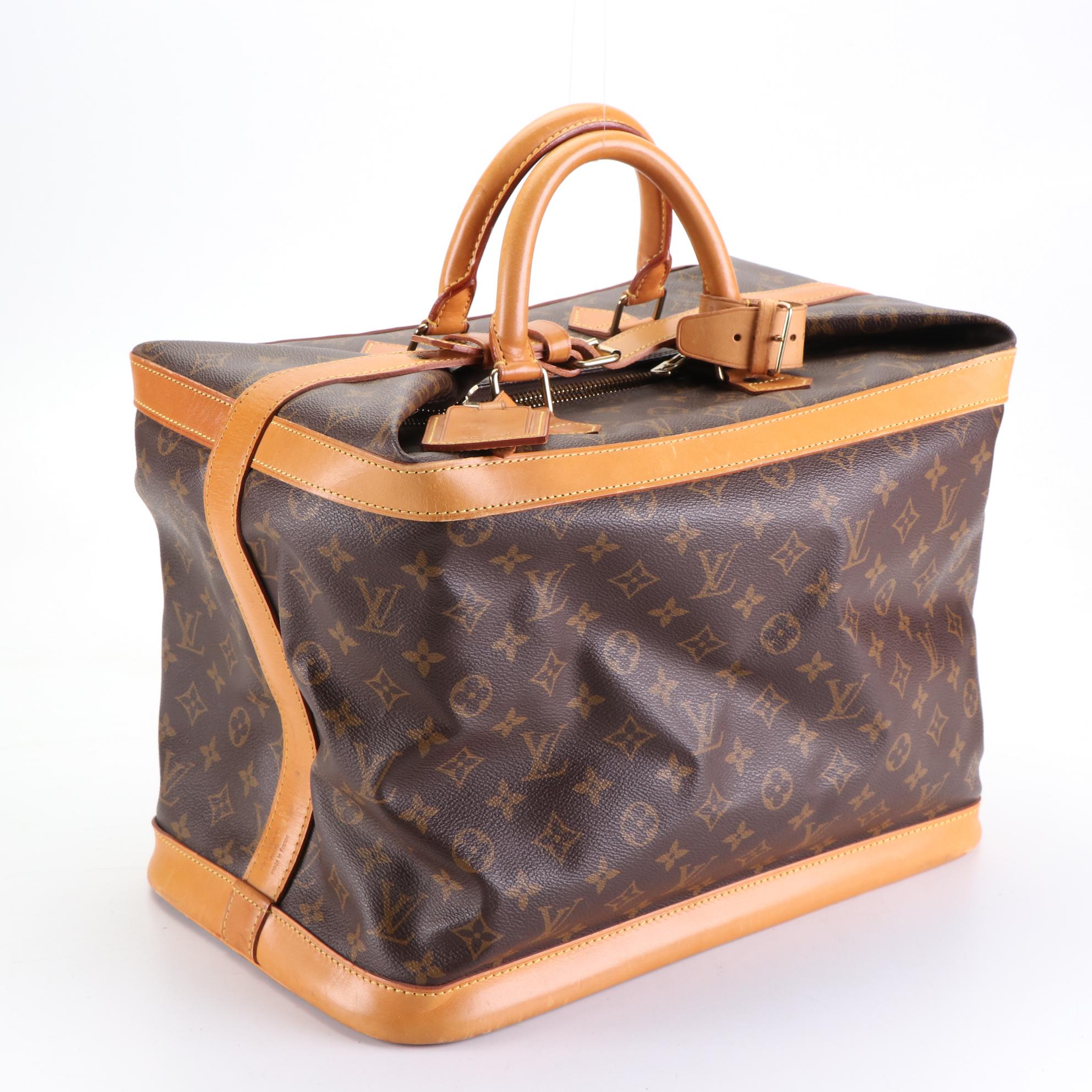 Louis Vuitton Cruiser 40 Travel Bag in Monogram Canvas and Vachetta Leather