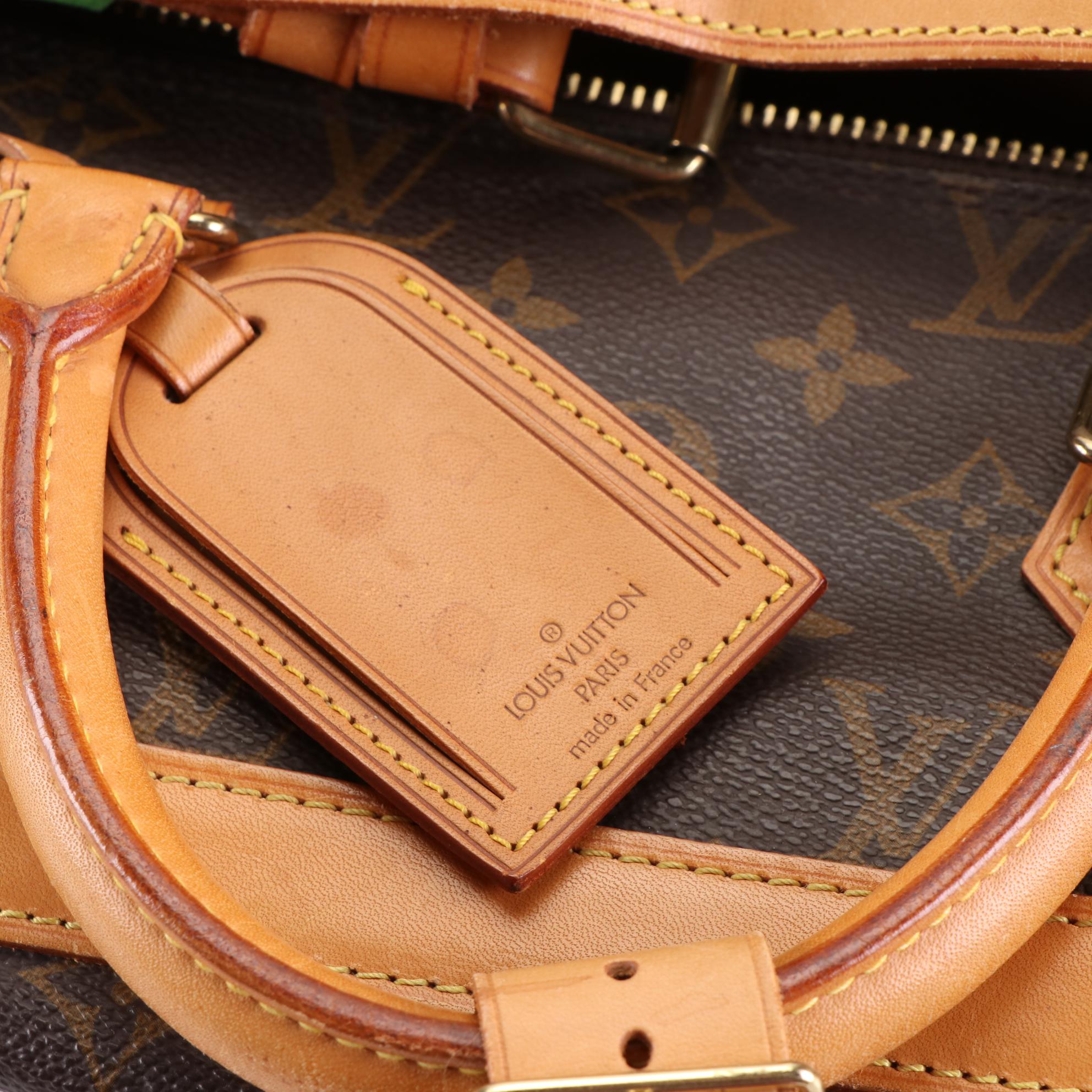 Louis Vuitton Cruiser 40 Travel Bag in Monogram Canvas and Vachetta Leather