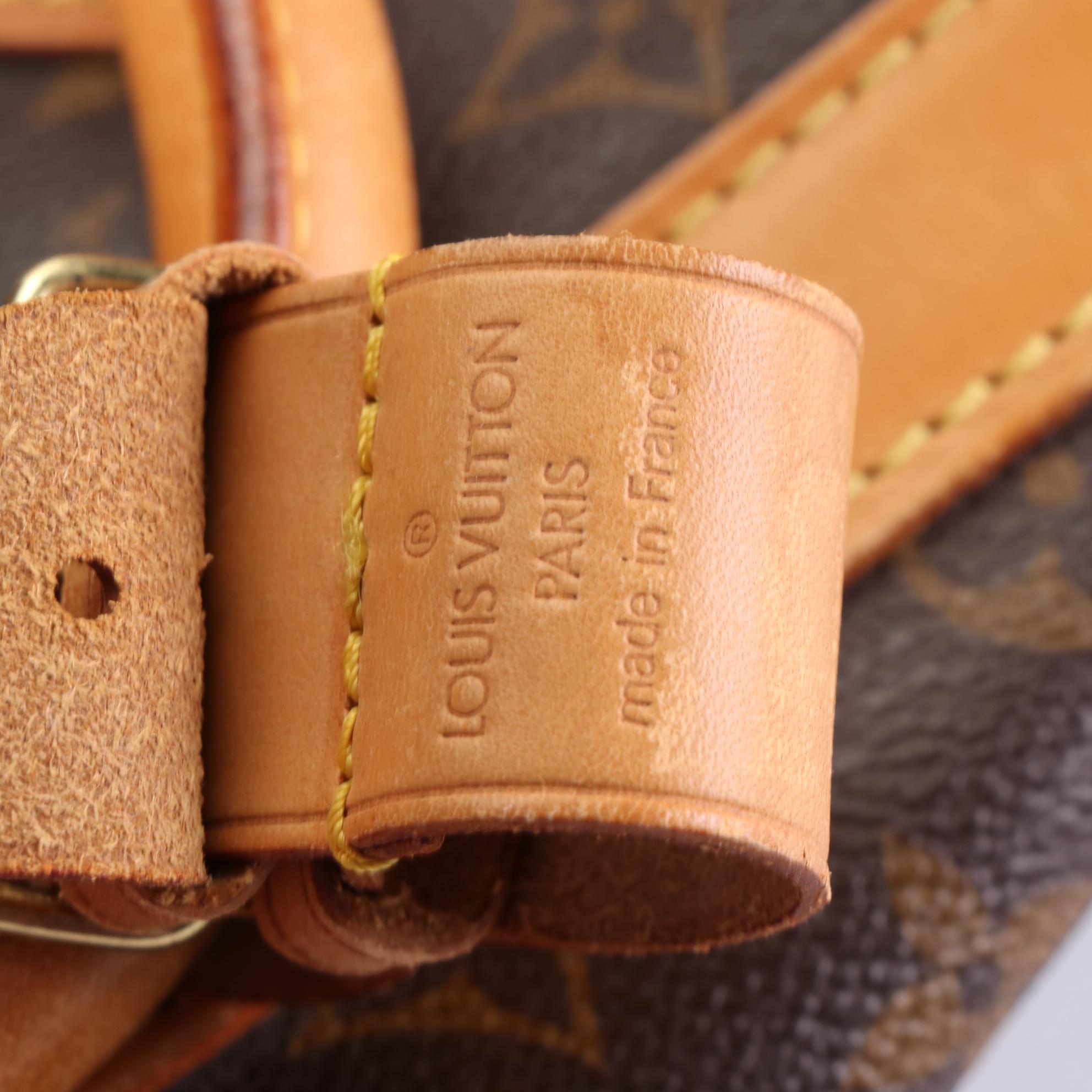 Louis Vuitton Cruiser 40 Travel Bag in Monogram Canvas and Vachetta Leather