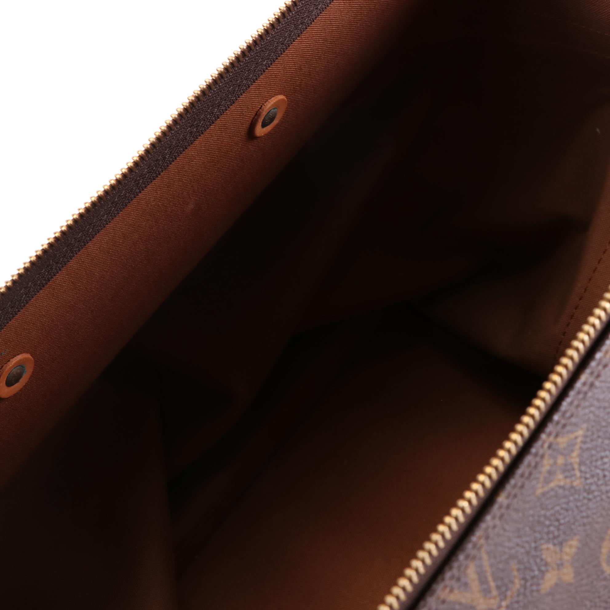 Louis Vuitton Cruiser 40 Travel Bag in Monogram Canvas and Vachetta Leather