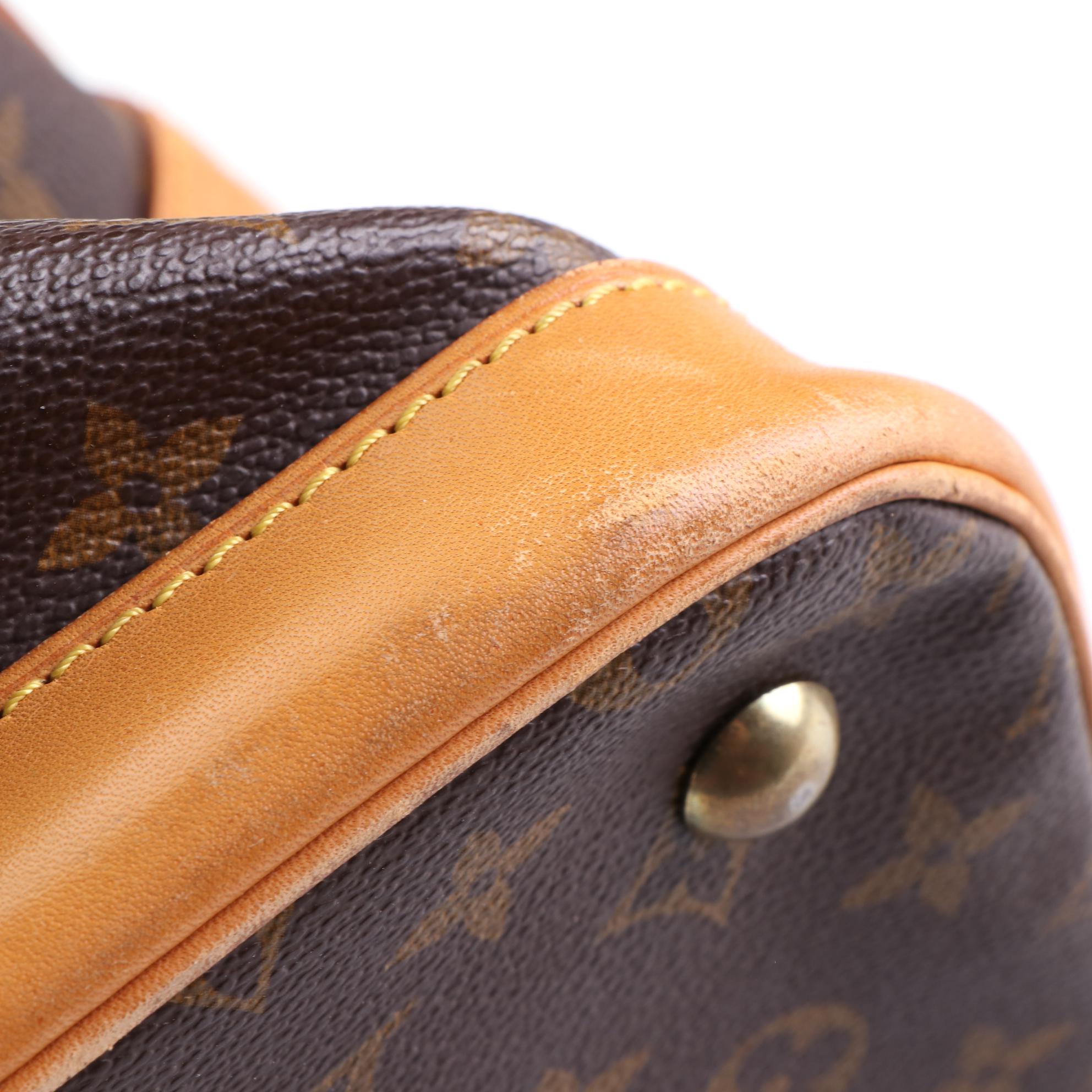 Louis Vuitton Cruiser 40 Travel Bag in Monogram Canvas and Vachetta Leather