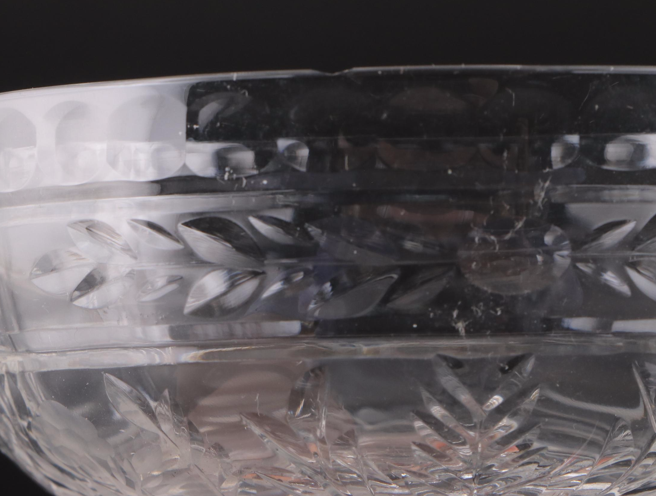 Rock Sharpe "Frontenac" Cut Glass Stemware, circa 1937