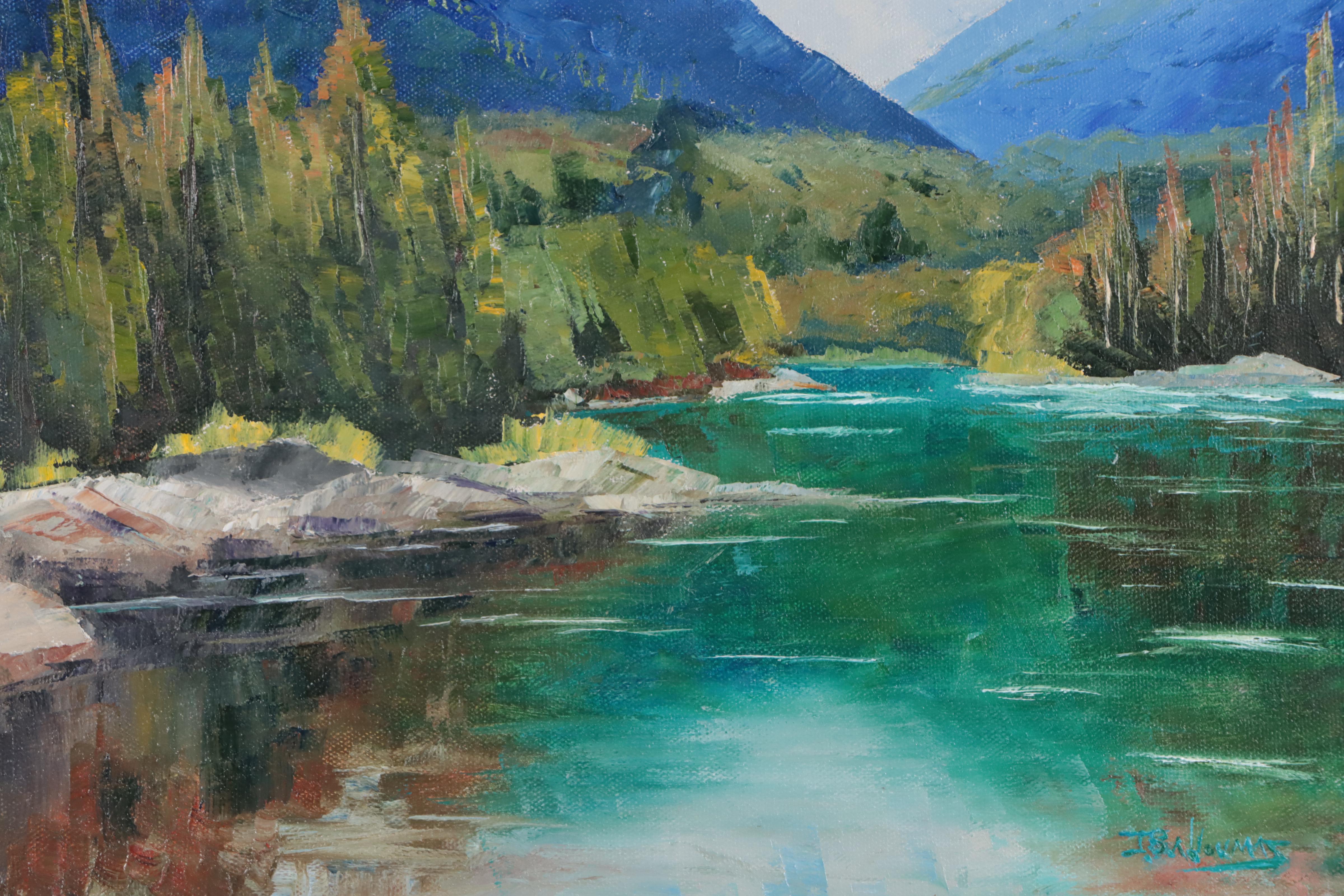 James Baldoumas Oil Painting "Riverview," 2023