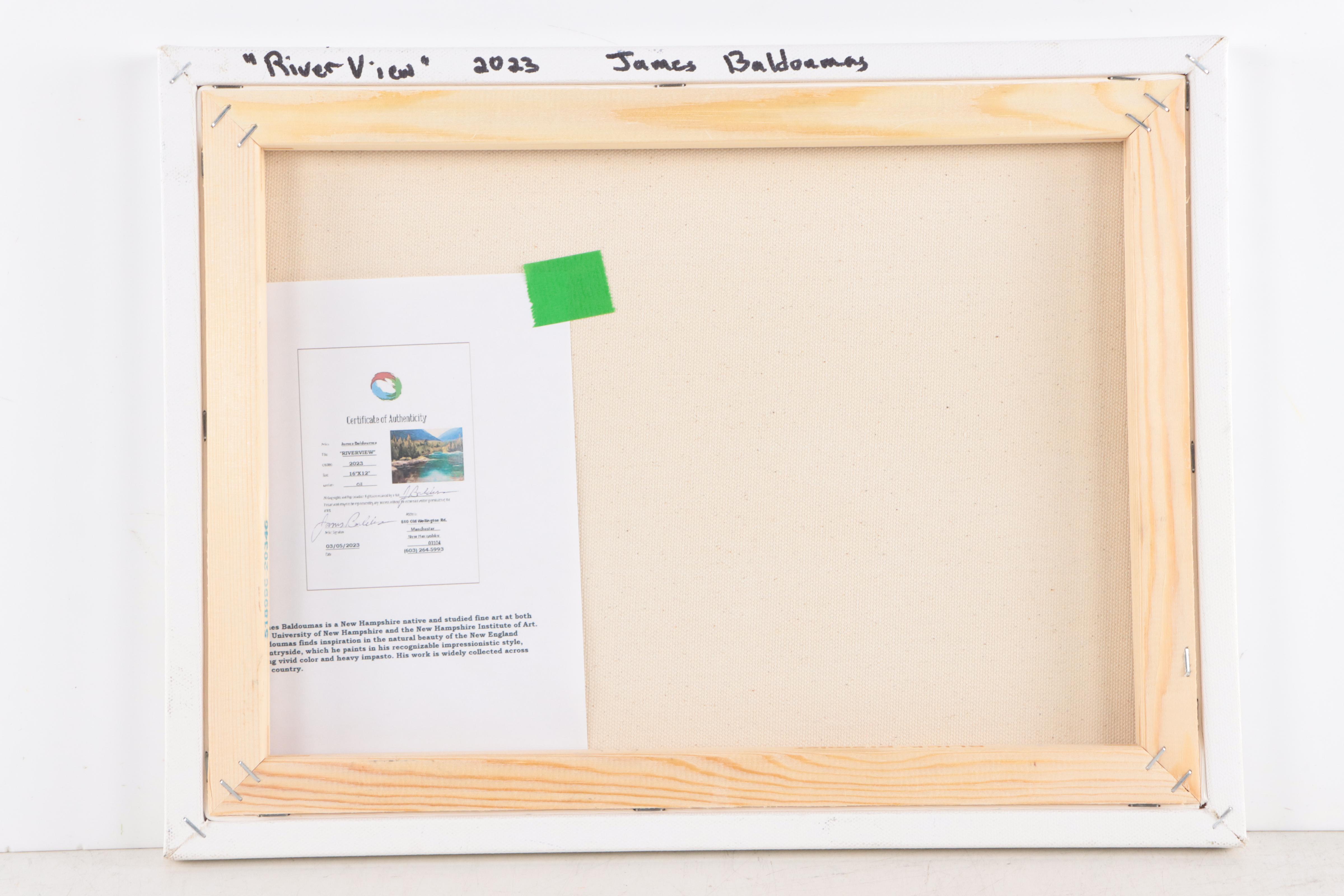 James Baldoumas Oil Painting "Riverview," 2023