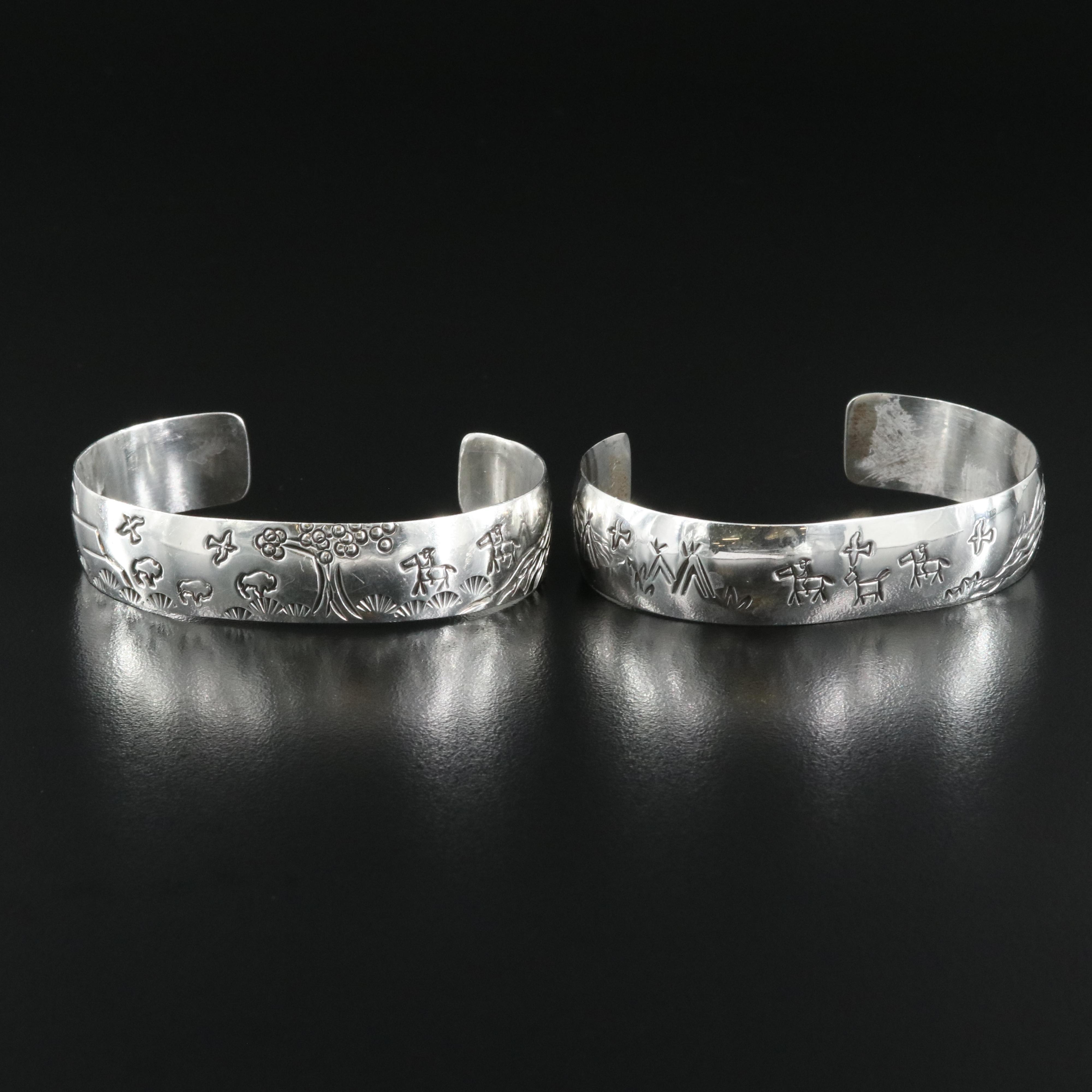 Richard Lindsey Designs Sterling Storyteller Cuffs