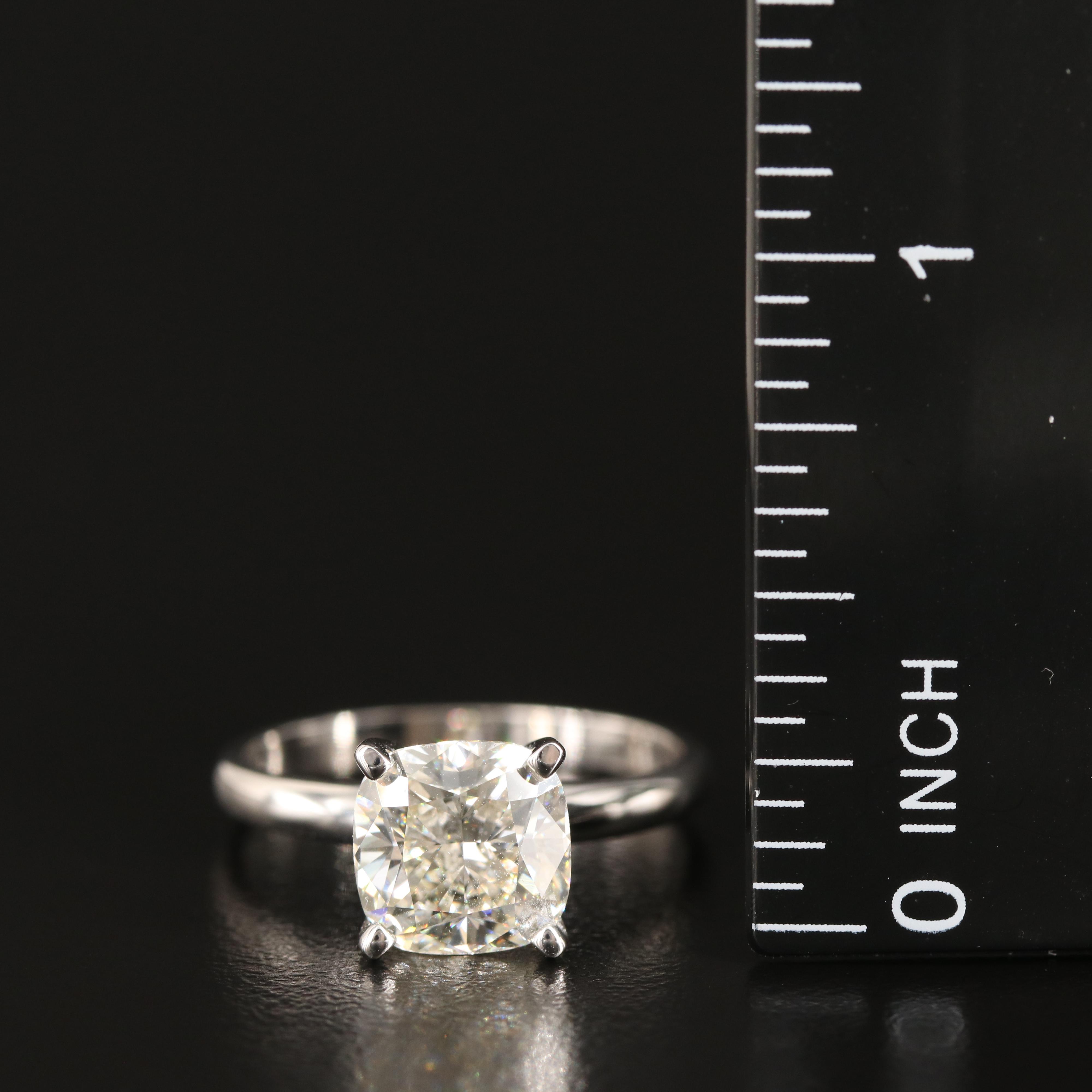 14K 3.28 CT Lab Grown Diamond Solitaire Ring