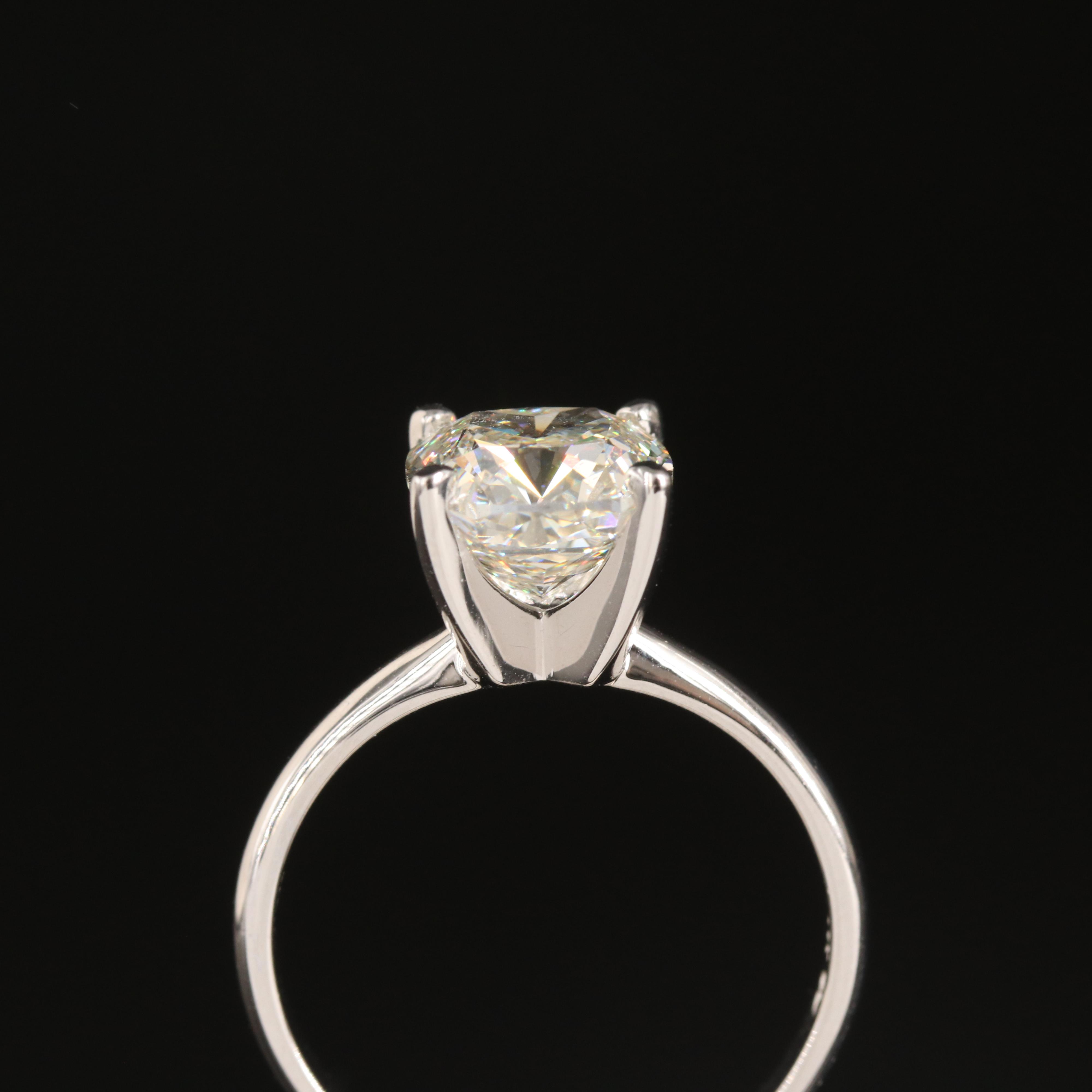 14K 3.28 CT Lab Grown Diamond Solitaire Ring