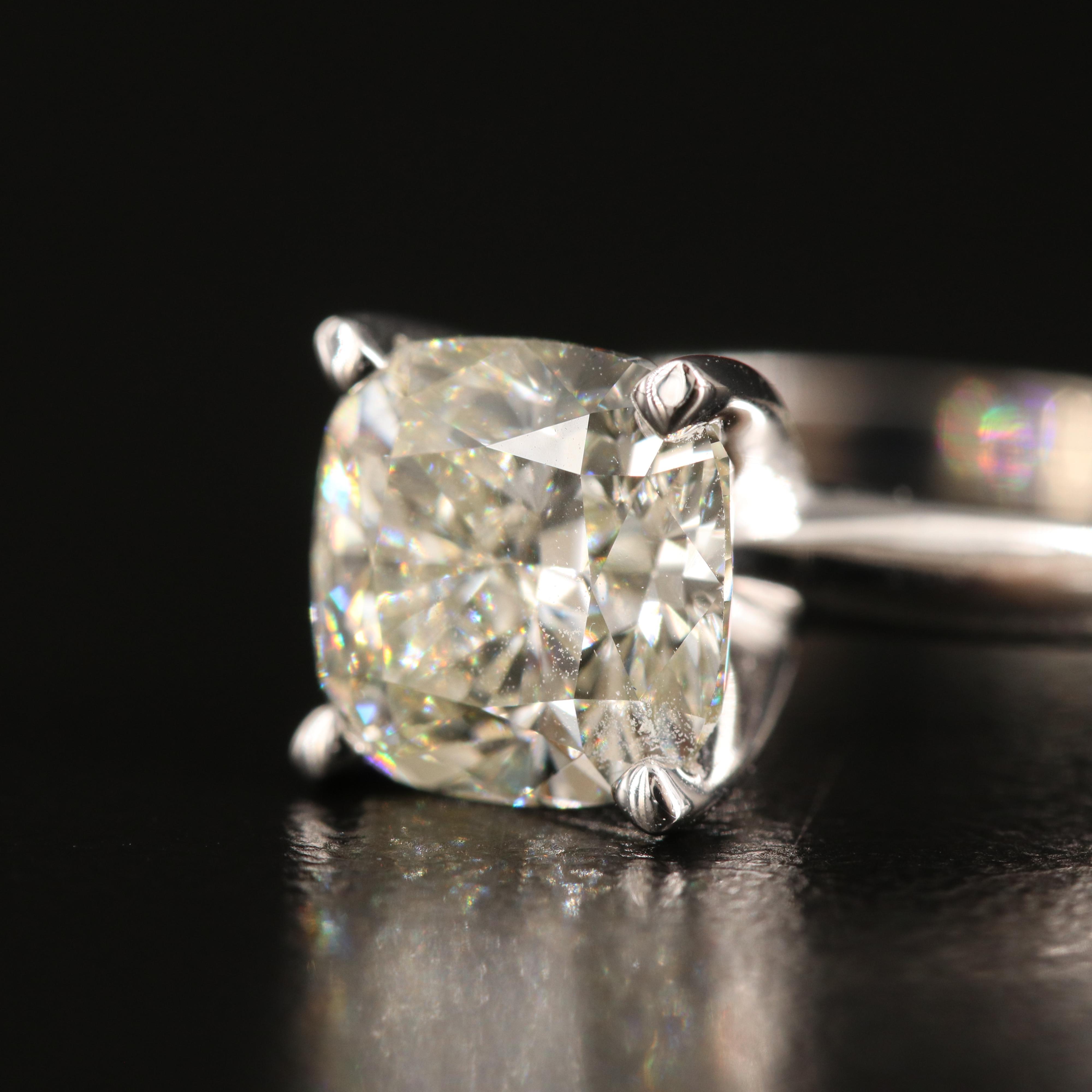 14K 3.28 CT Lab Grown Diamond Solitaire Ring