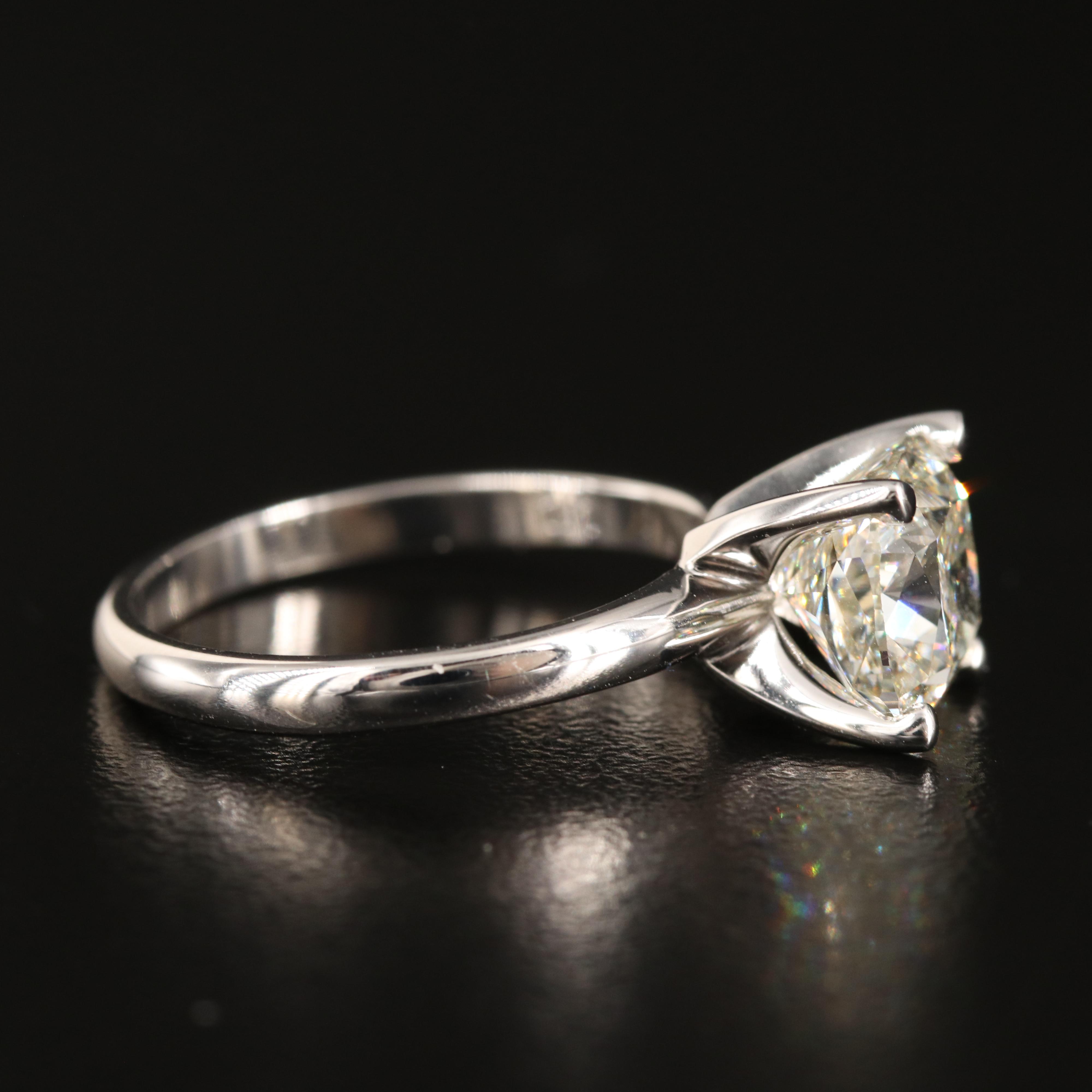 14K 3.28 CT Lab Grown Diamond Solitaire Ring