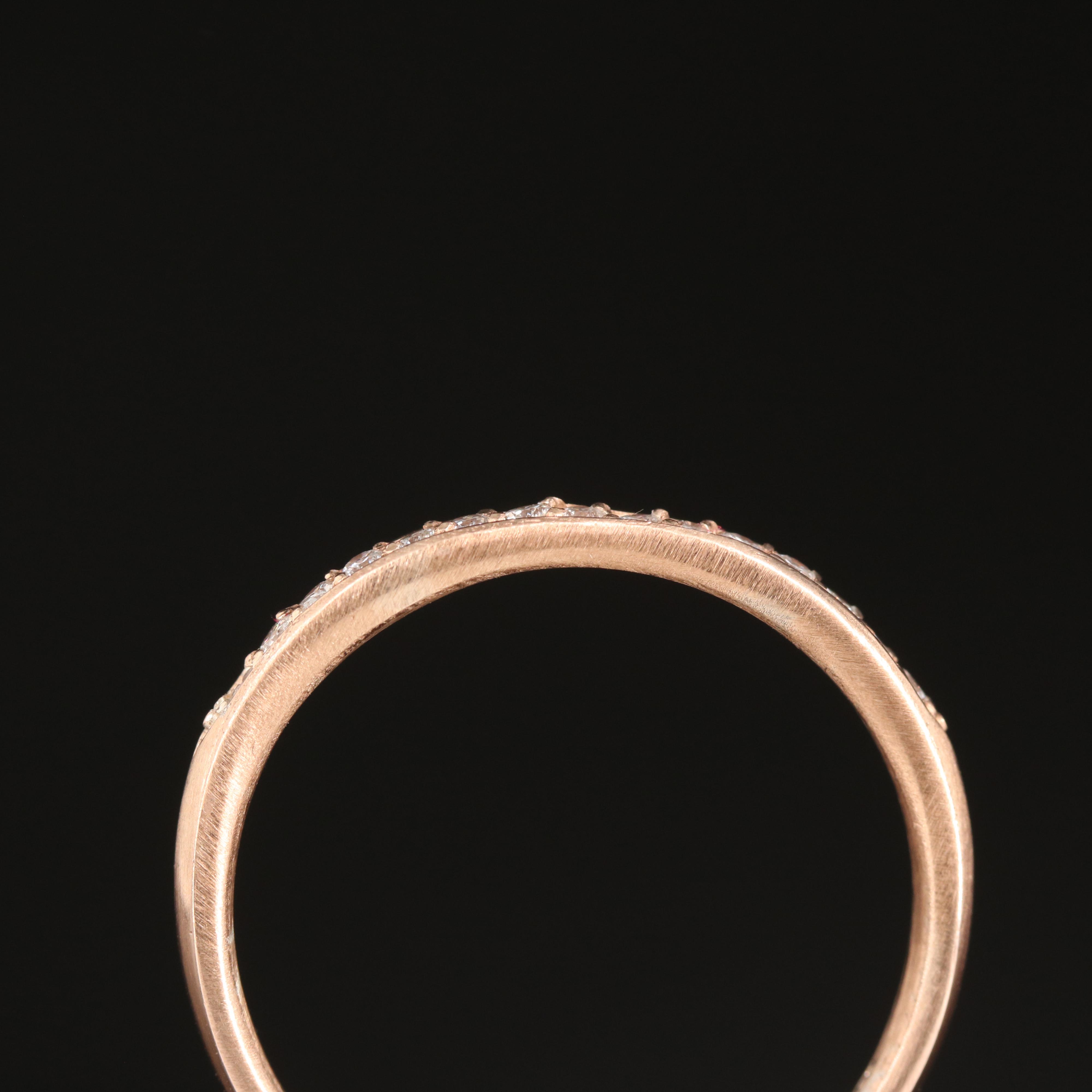 10K Rose Gold 0.26 CTW Diamond Tapered Band