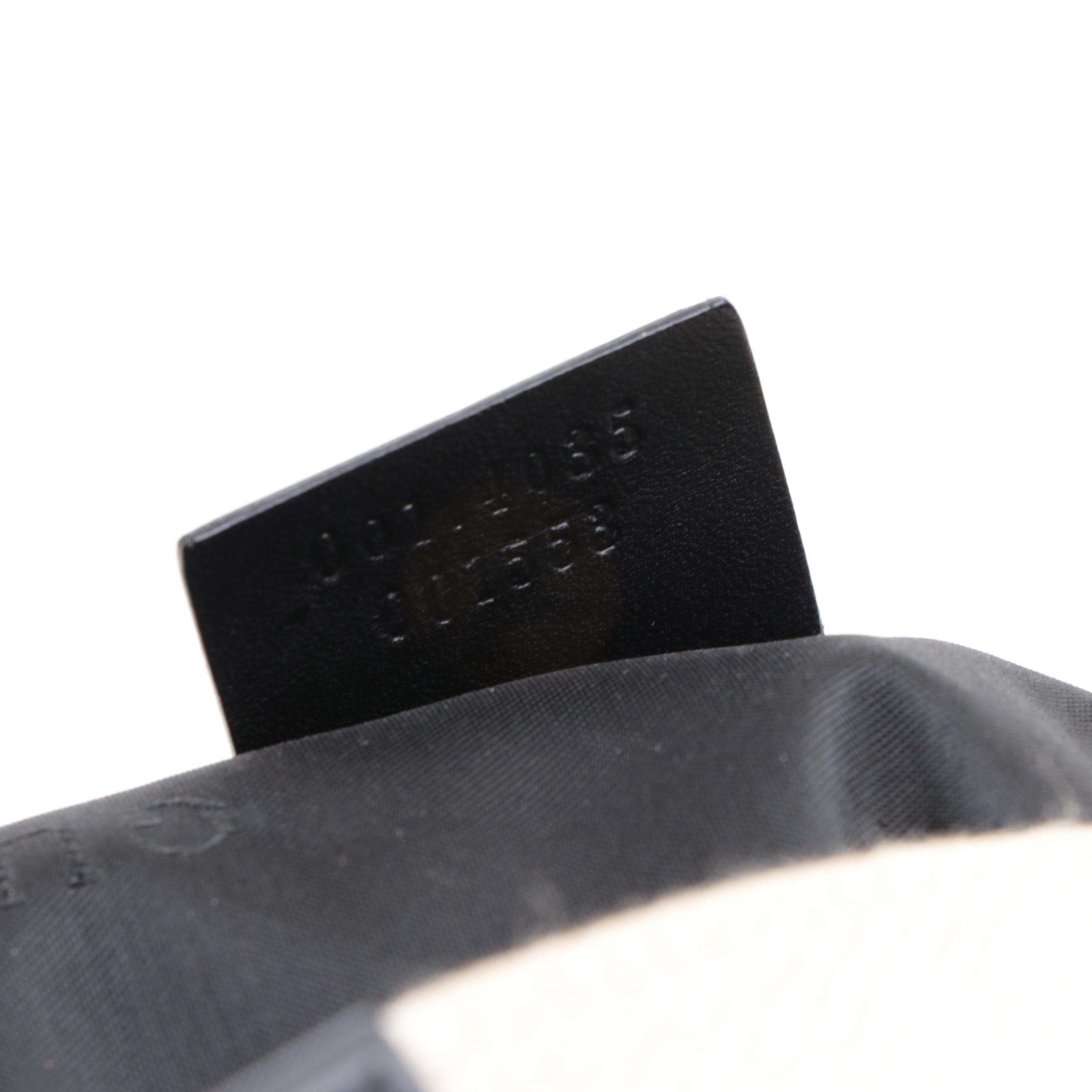 Gucci Canvas and Leather Shoulder Bag