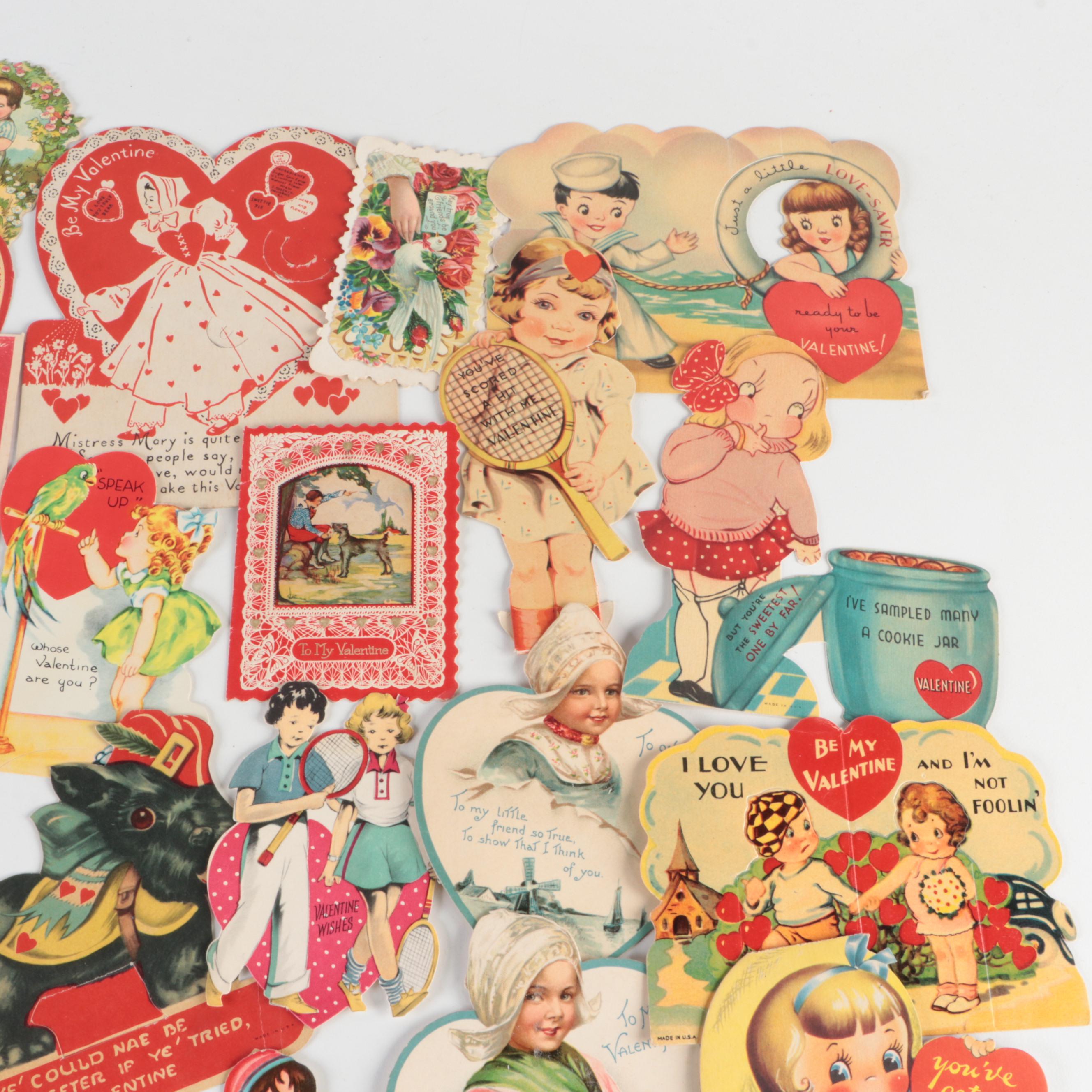 E. Rosen Company with Other Valentine's Day Cards, Early to Mid-20th Century