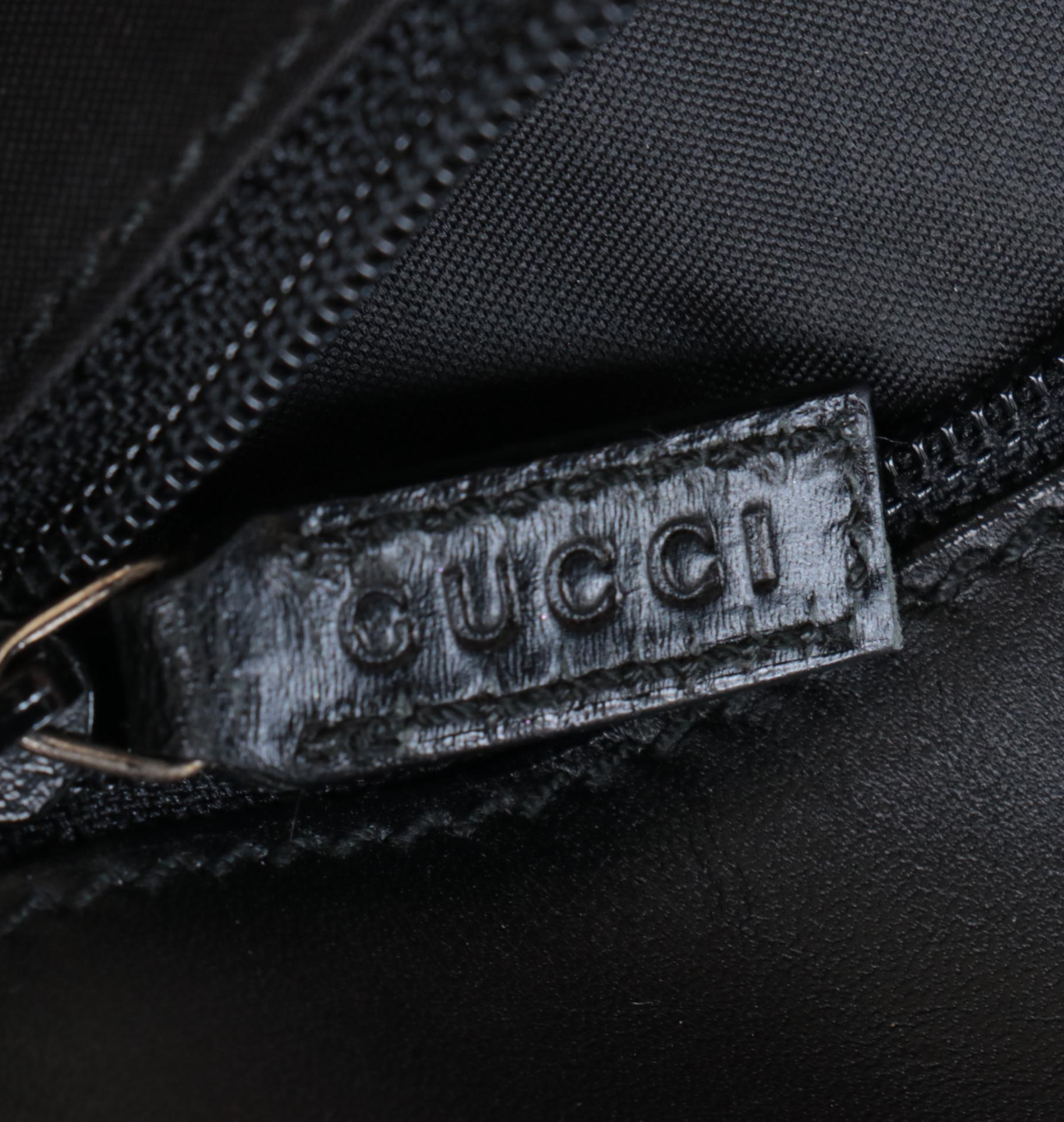 Gucci Canvas and Leather Shoulder Bag