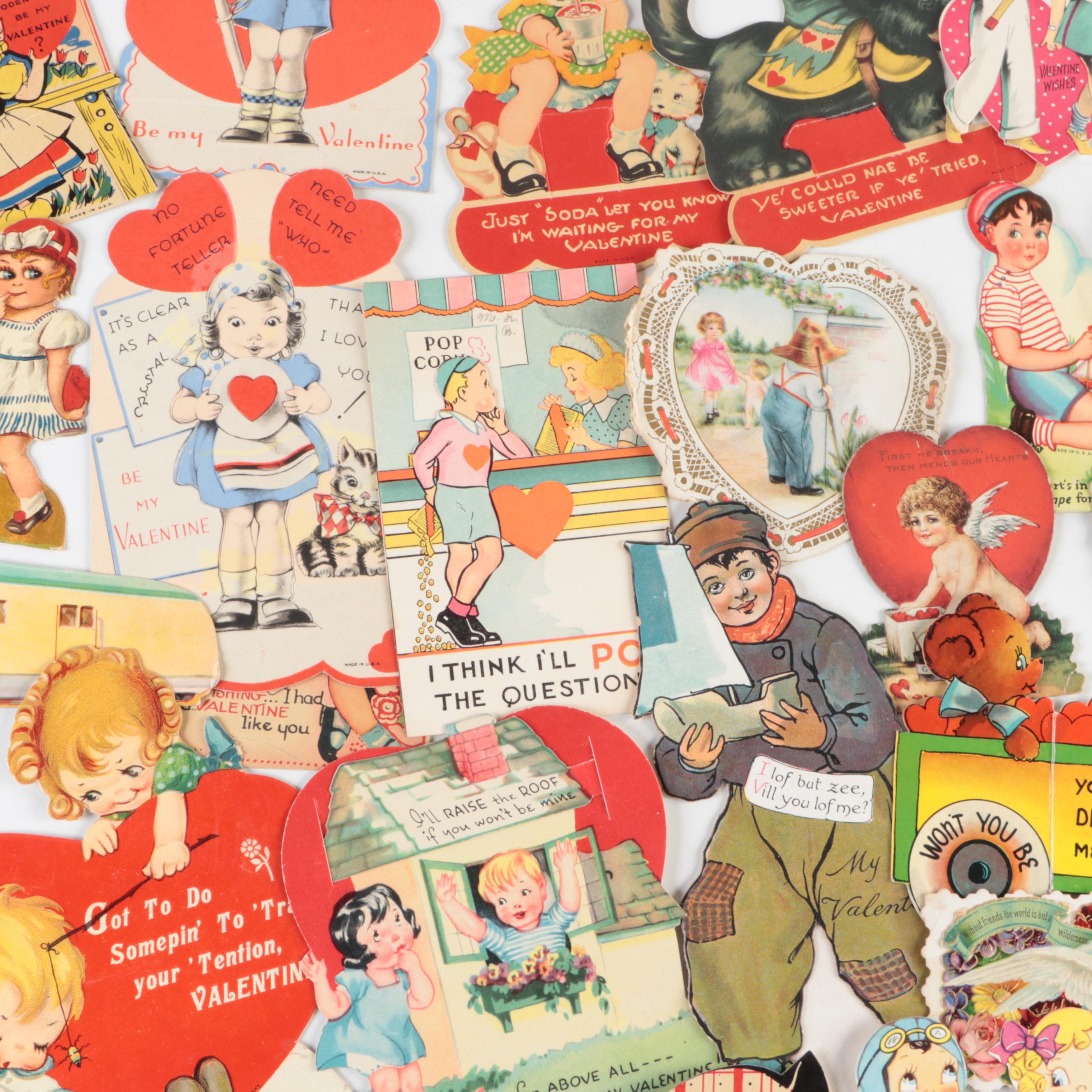 E. Rosen Company with Other Valentine's Day Cards, Early to Mid-20th Century