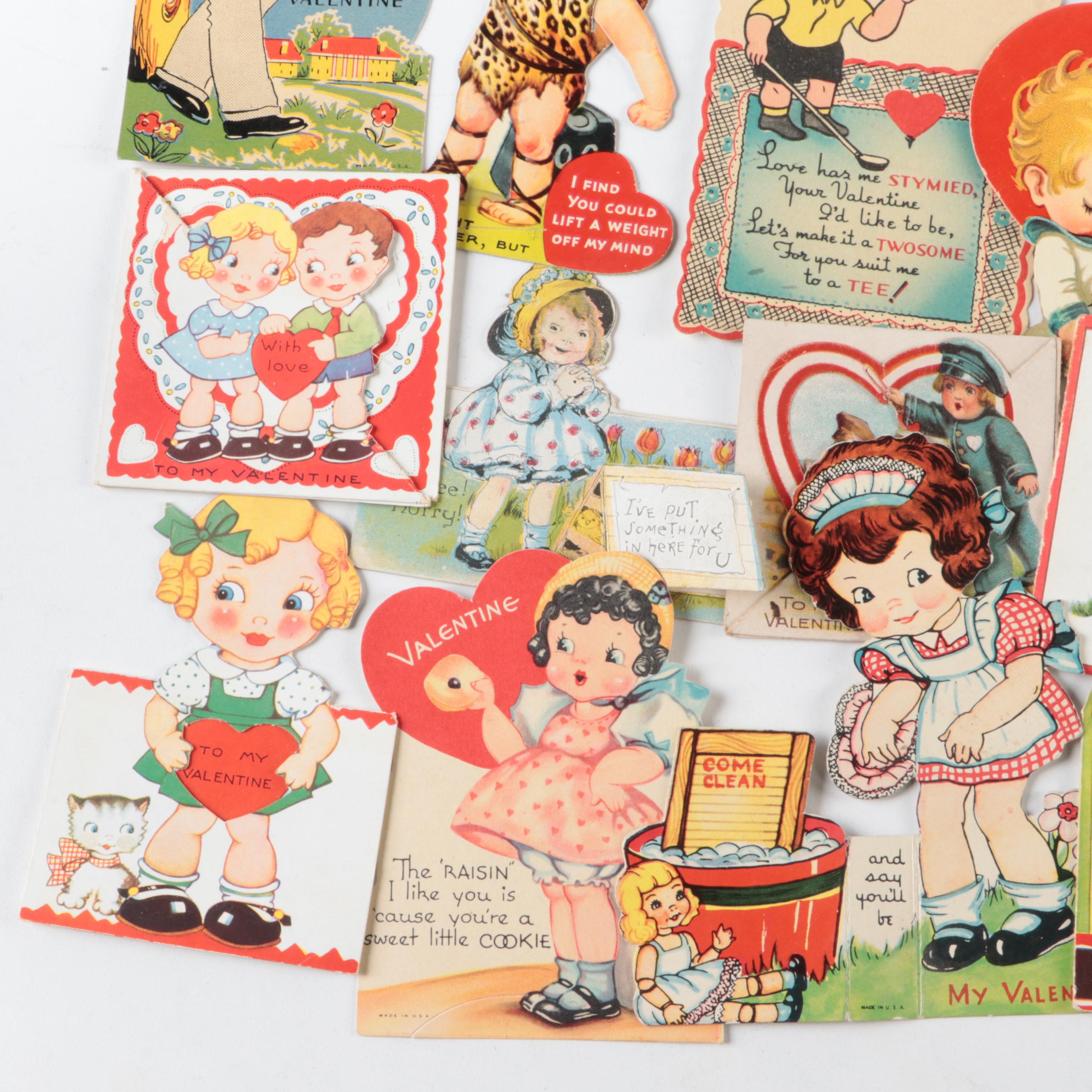 E. Rosen Company with Other Valentine's Day Cards, Early to Mid-20th Century