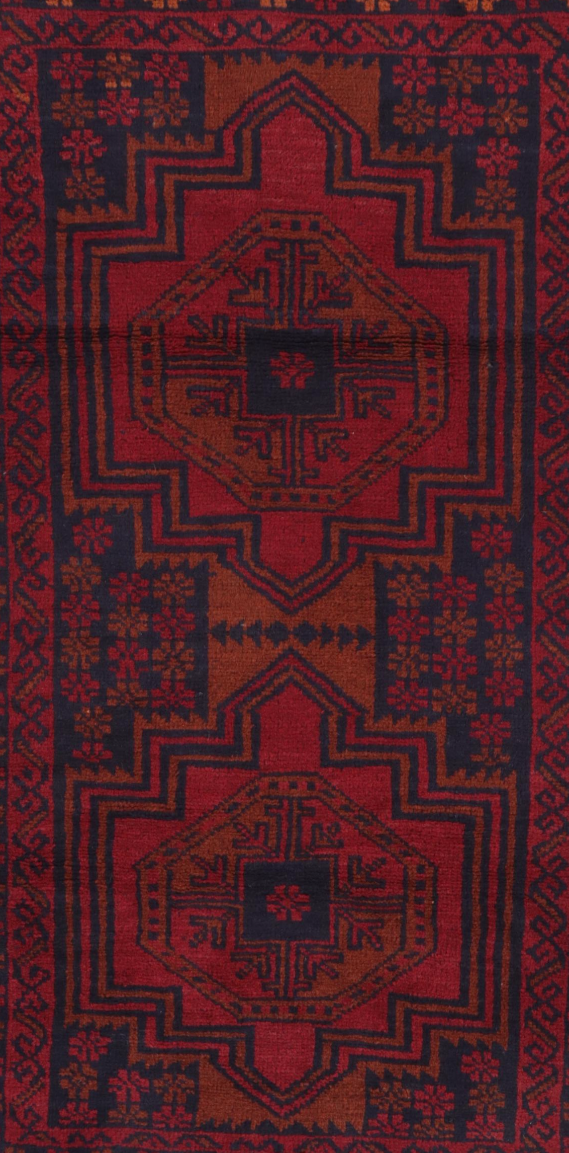 2'7 x 4'5 Hand-Knotted Afghan Taimani Accent Rug