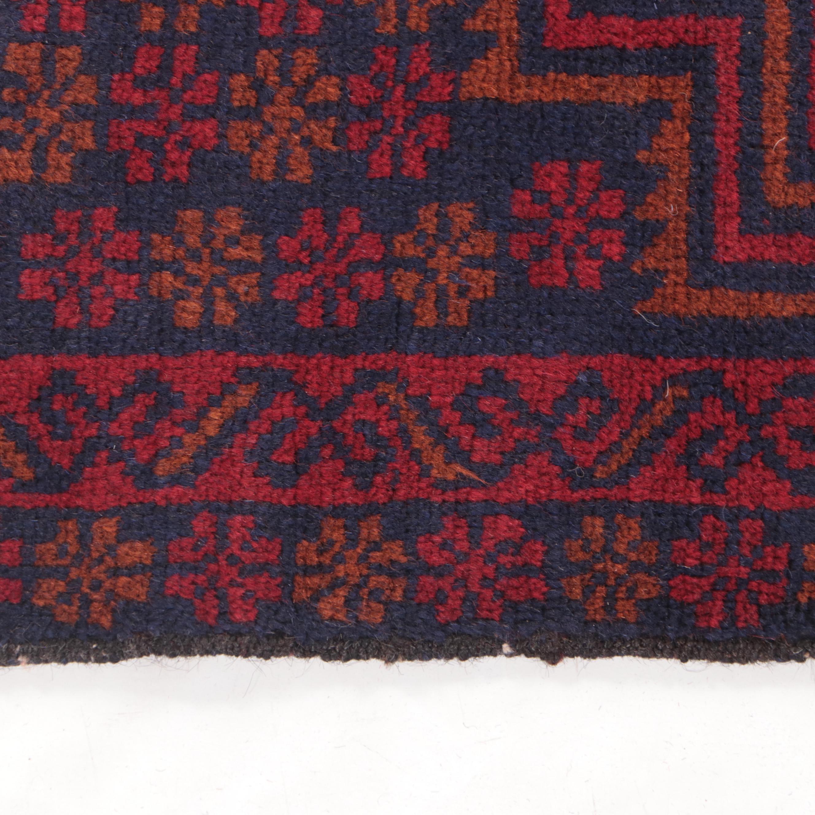 2'7 x 4'5 Hand-Knotted Afghan Taimani Accent Rug