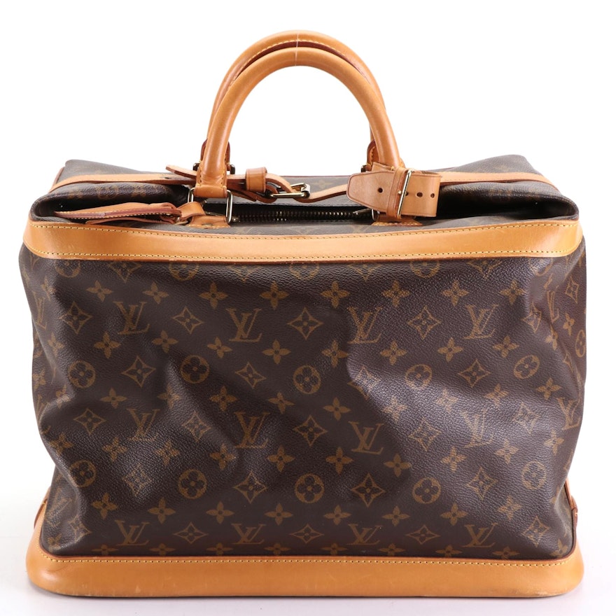 Louis Vuitton Cruiser 40 Travel Bag in Monogram Canvas and Vachetta Leather