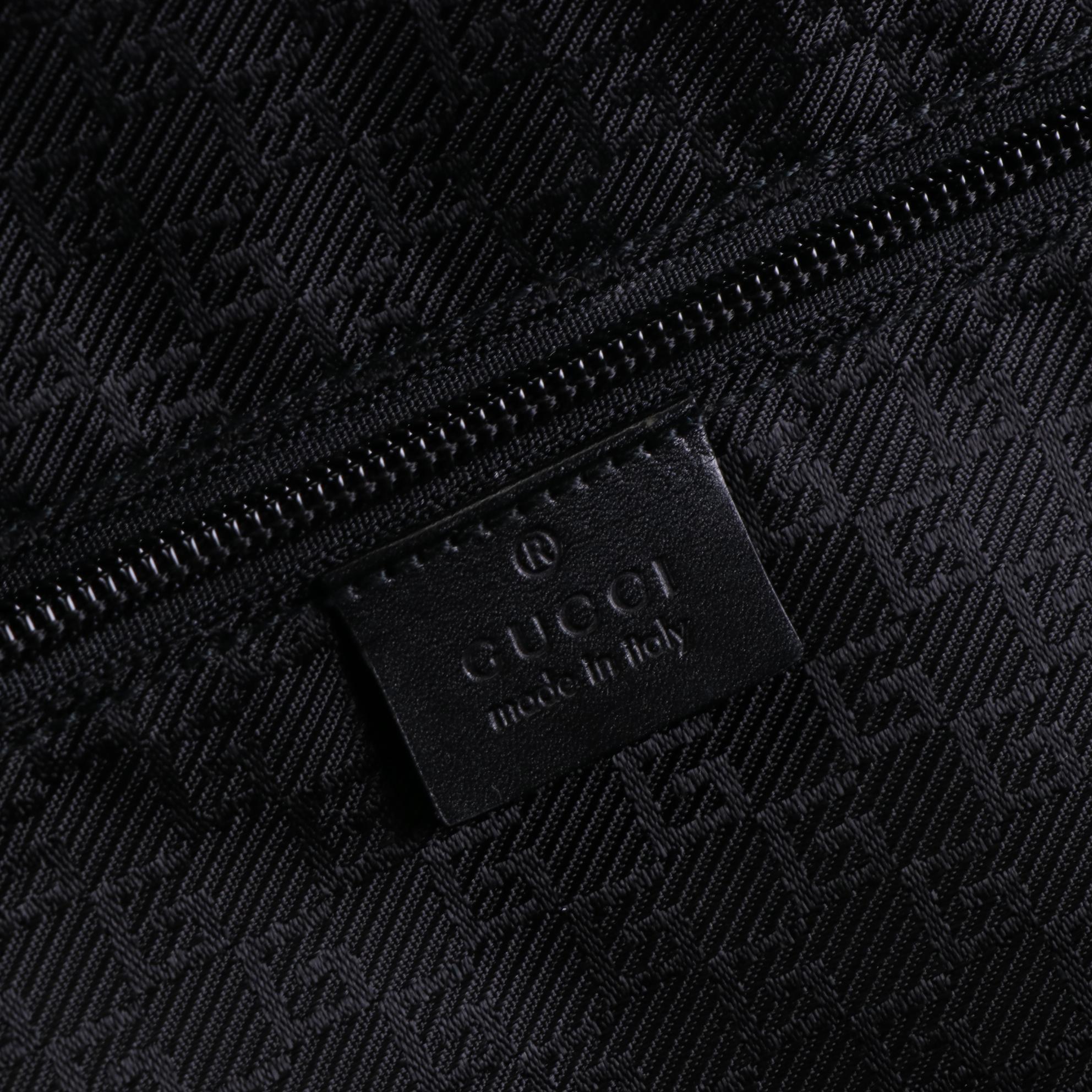 Gucci Weekender Travel Bag in Nylon Canvas and Leather